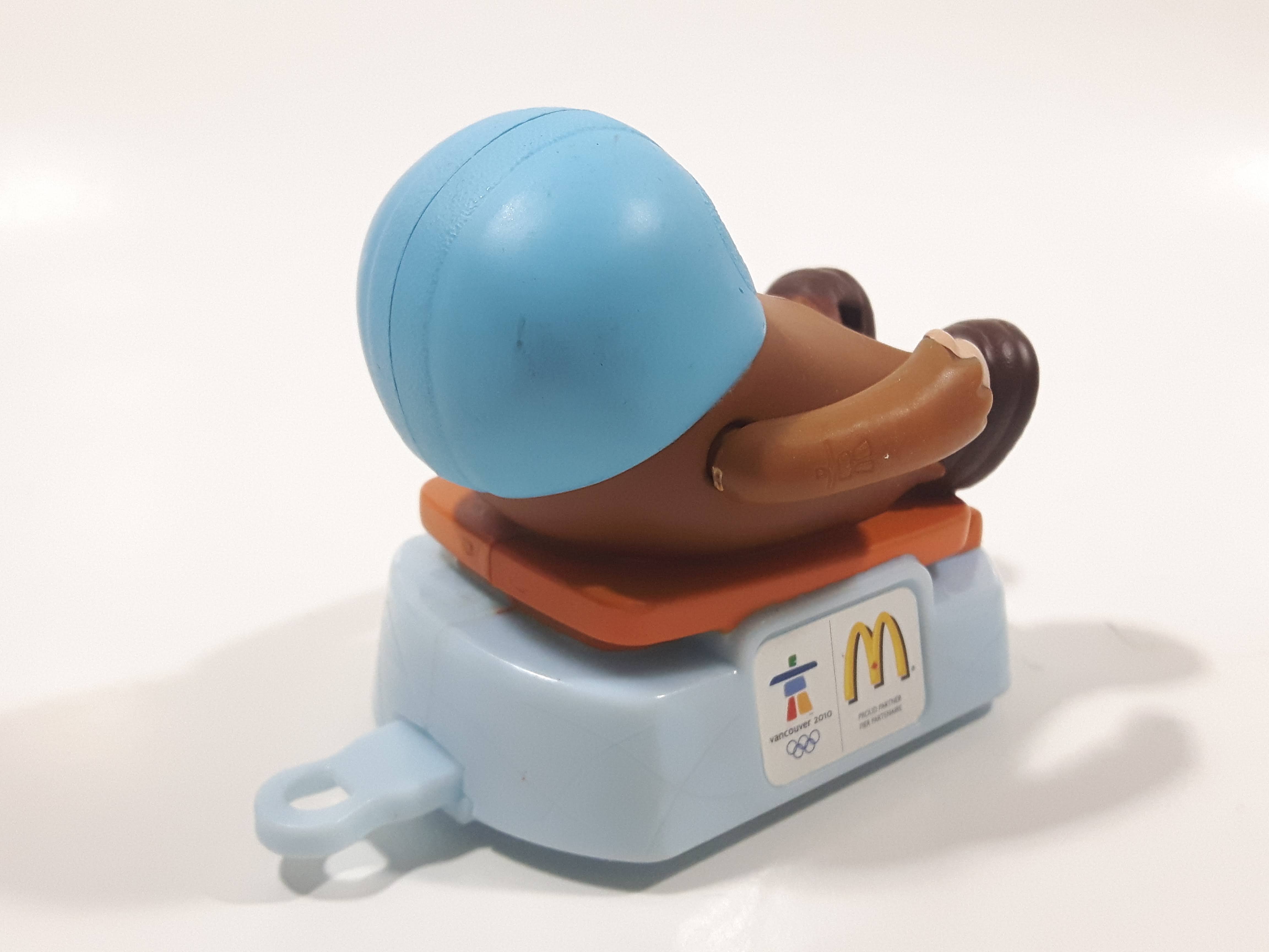 2010 McDonald's 2010 Vancouver Winter Olympic Games Quatchi Luge 2 1/2" Tall Plastic Toy 5