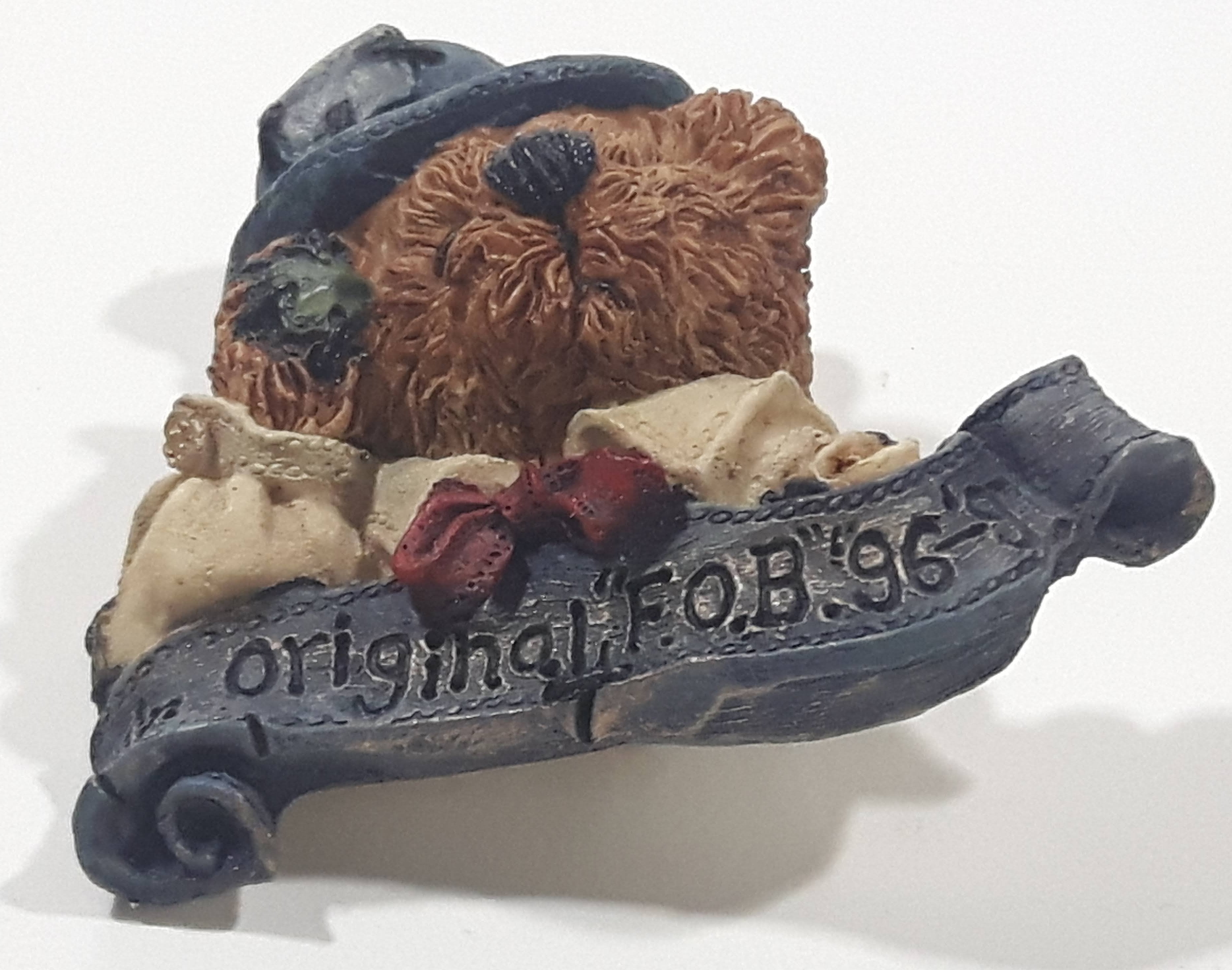1996 Boyd's Bears An Original F.O.B. Resin Brooch Pin 2