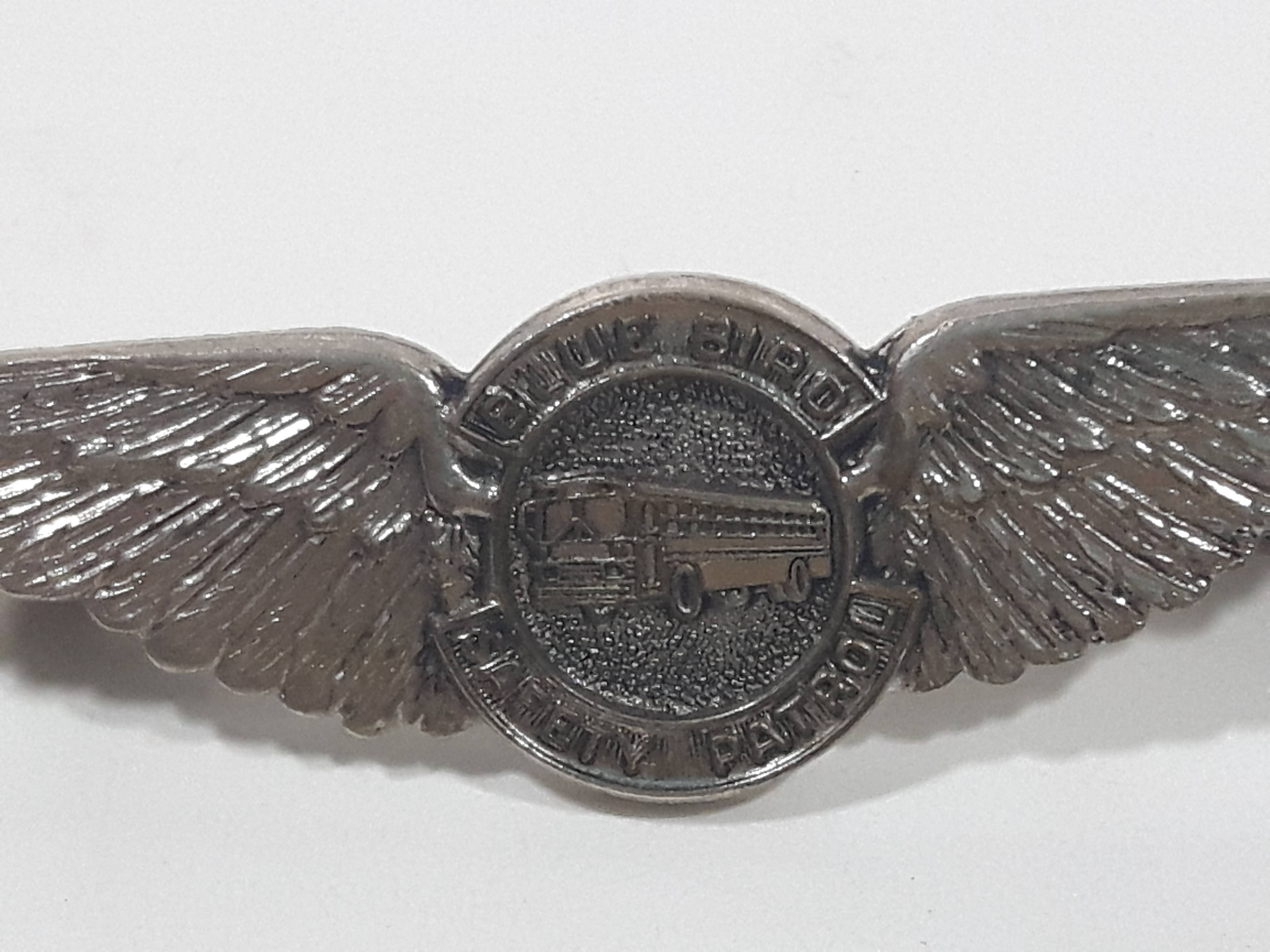 Blue Bird School Buses Safety Patrol Metal Winged Brooch Pin 2