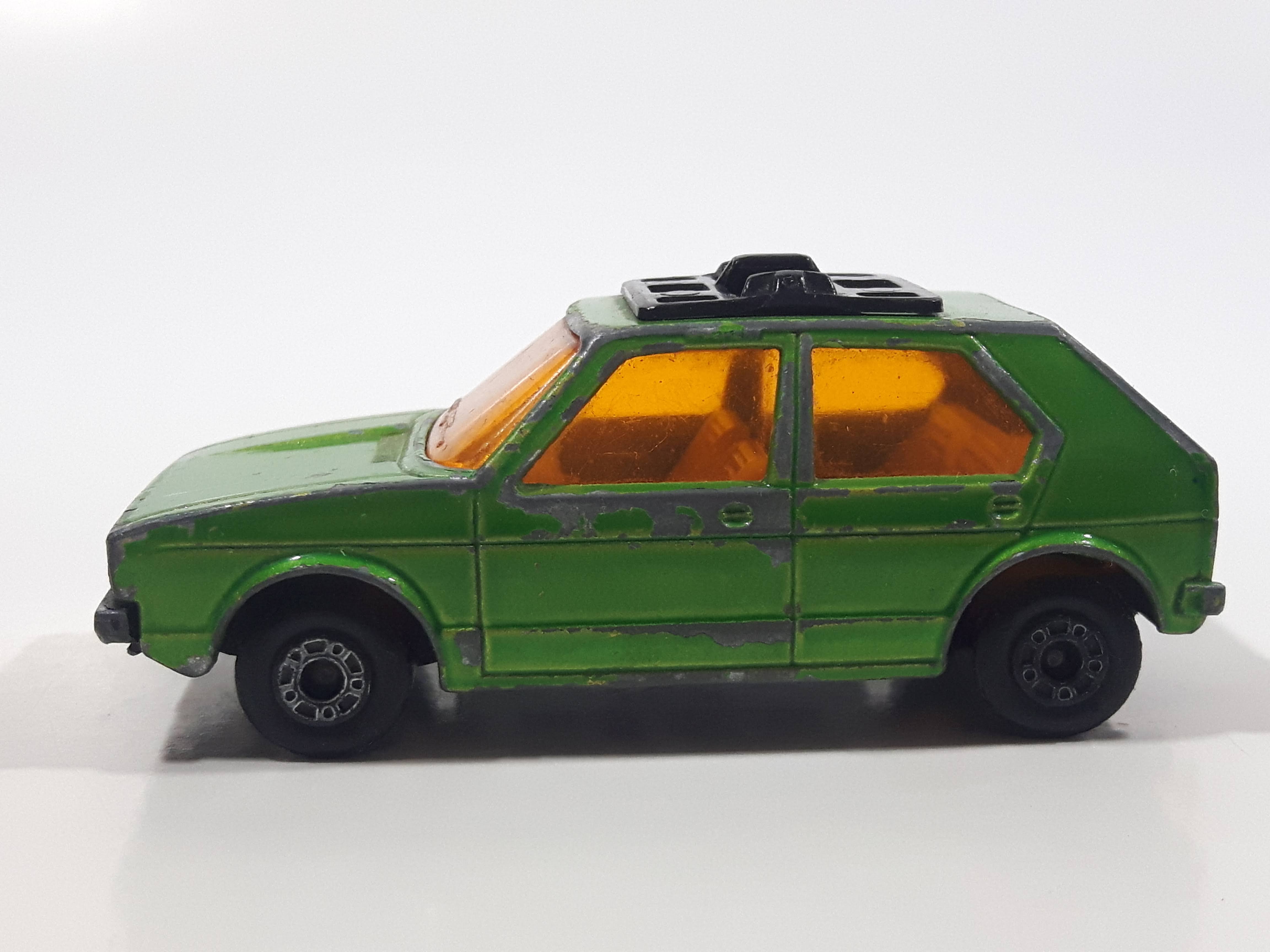 Vintage 1976 Lesney Products Matchbox Superfast No. 7 VW Volkswagen Golf Lime Green Toy Car Vehicle 14