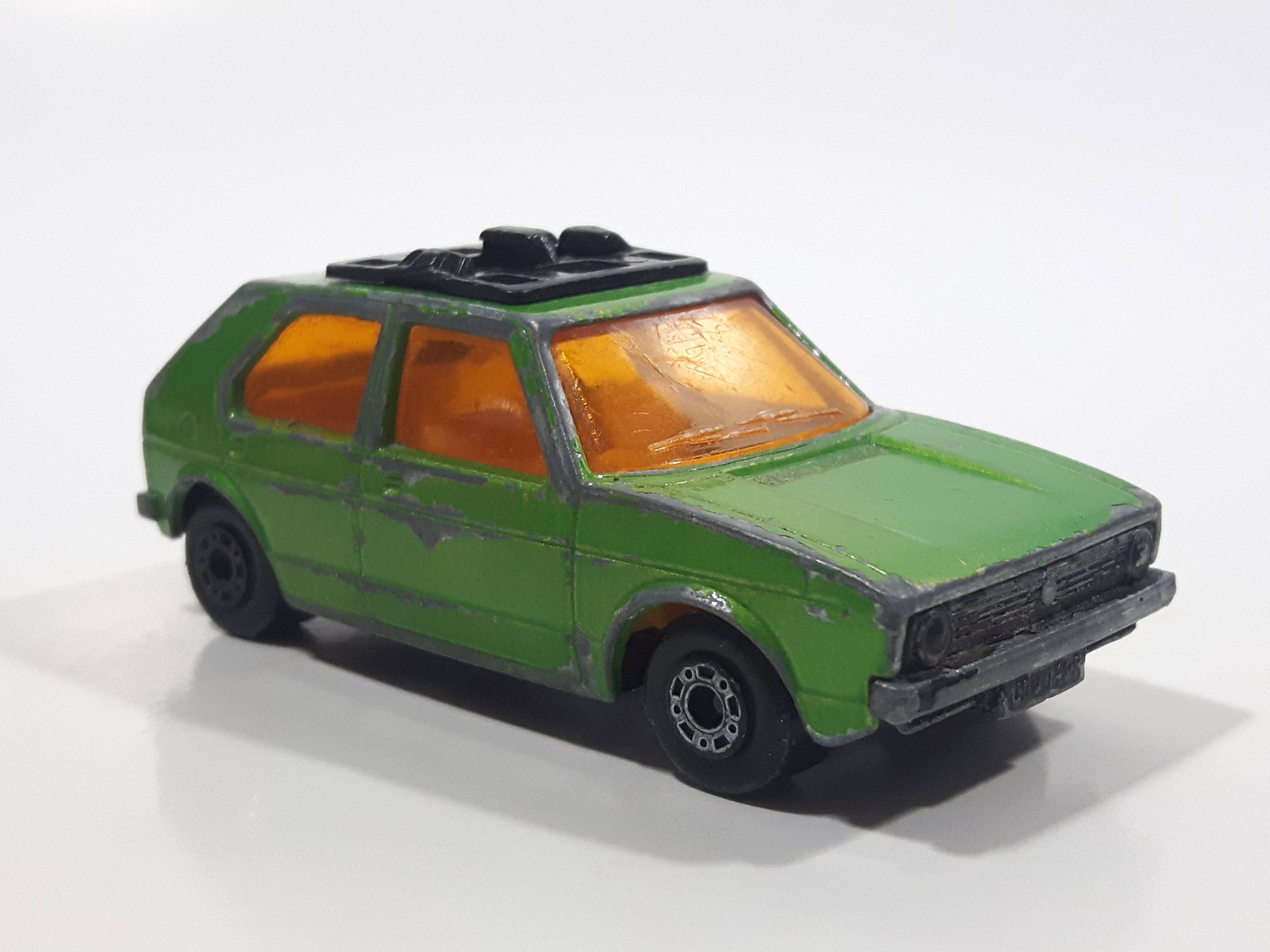 Vintage 1976 Lesney Products Matchbox Superfast No. 7 VW Volkswagen Golf Lime Green Toy Car Vehicle 3