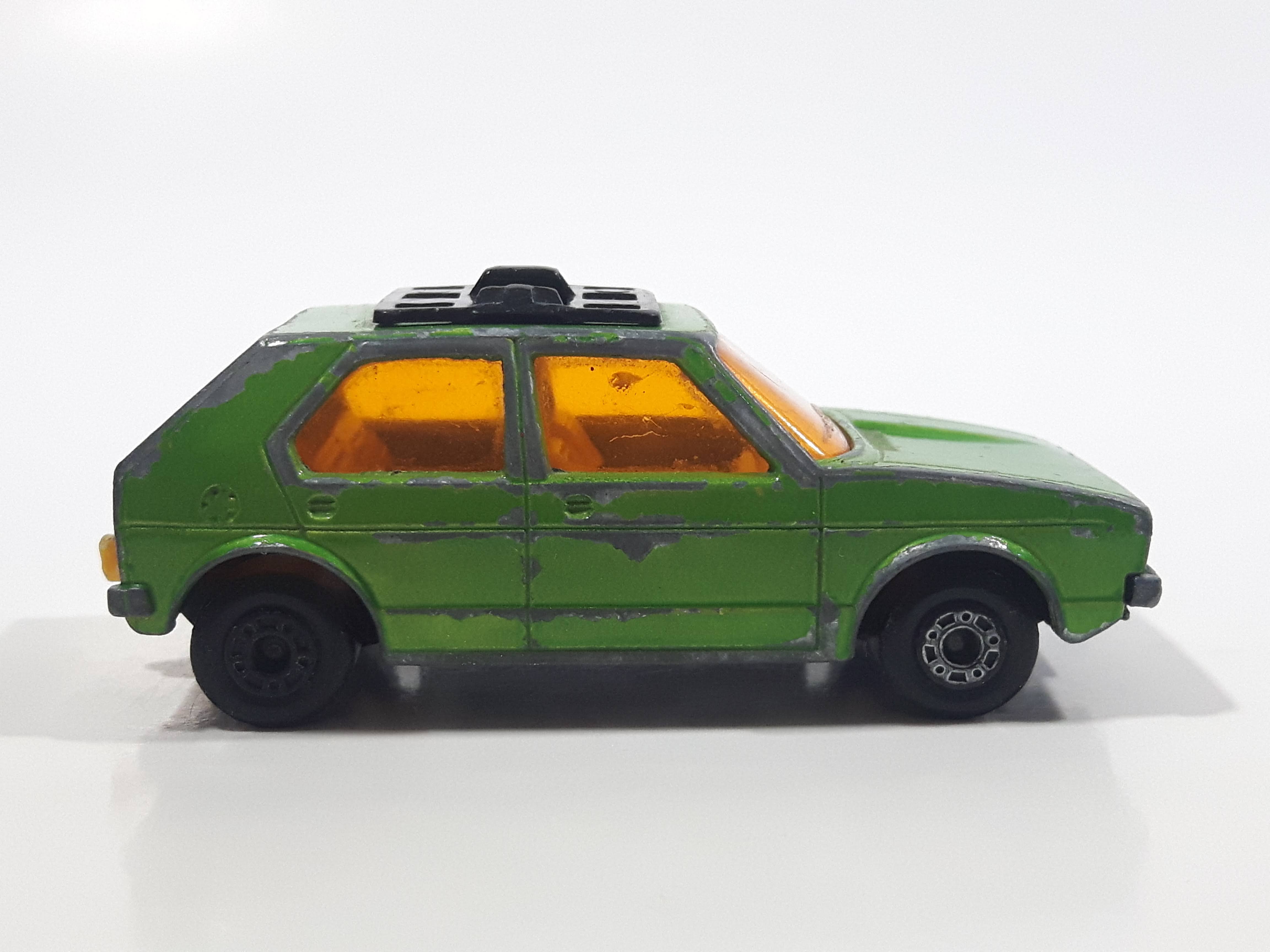 Vintage 1976 Lesney Products Matchbox Superfast No. 7 VW Volkswagen Golf Lime Green Toy Car Vehicle 4