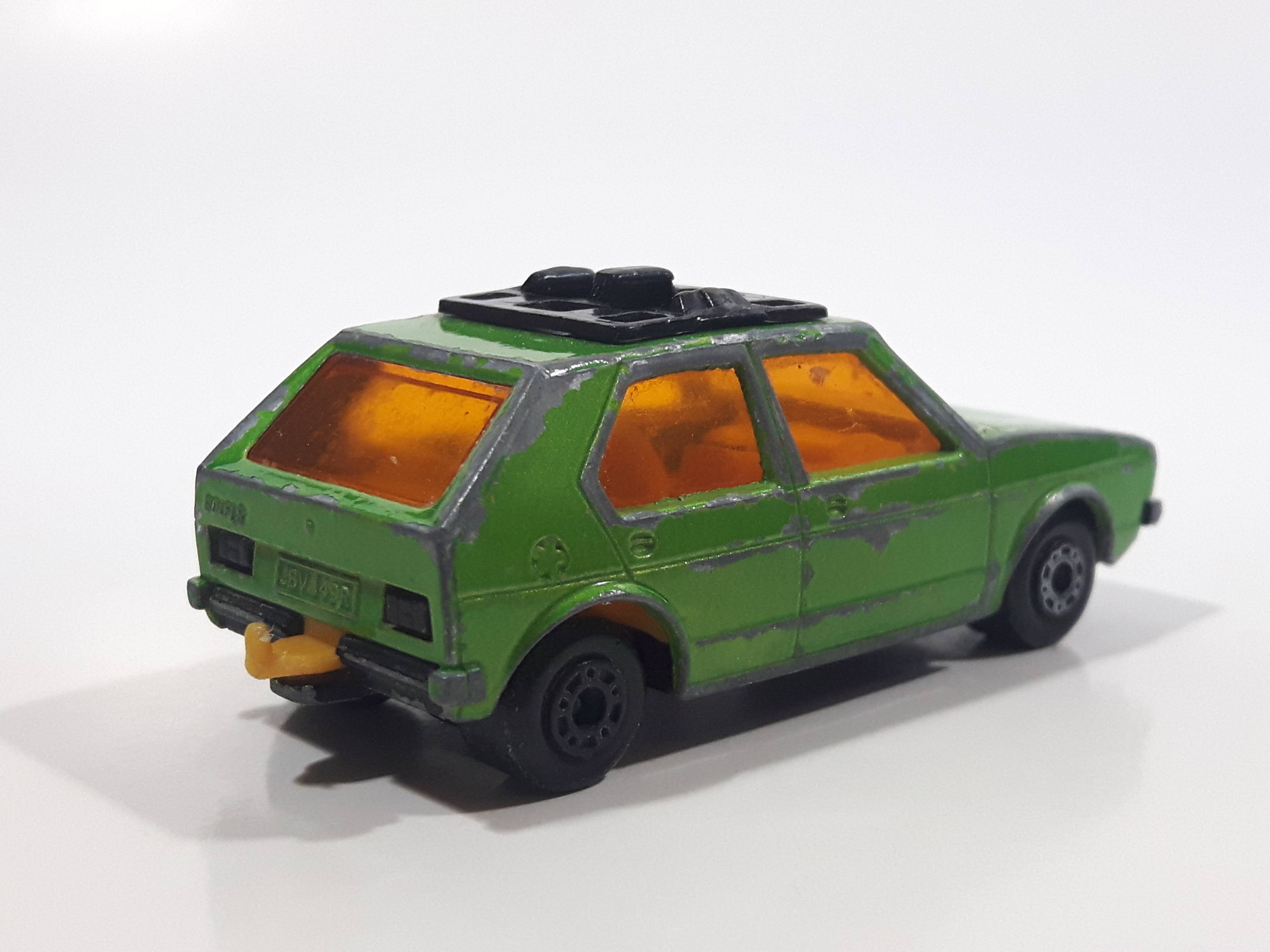 Vintage 1976 Lesney Products Matchbox Superfast No. 7 VW Volkswagen Golf Lime Green Toy Car Vehicle 5
