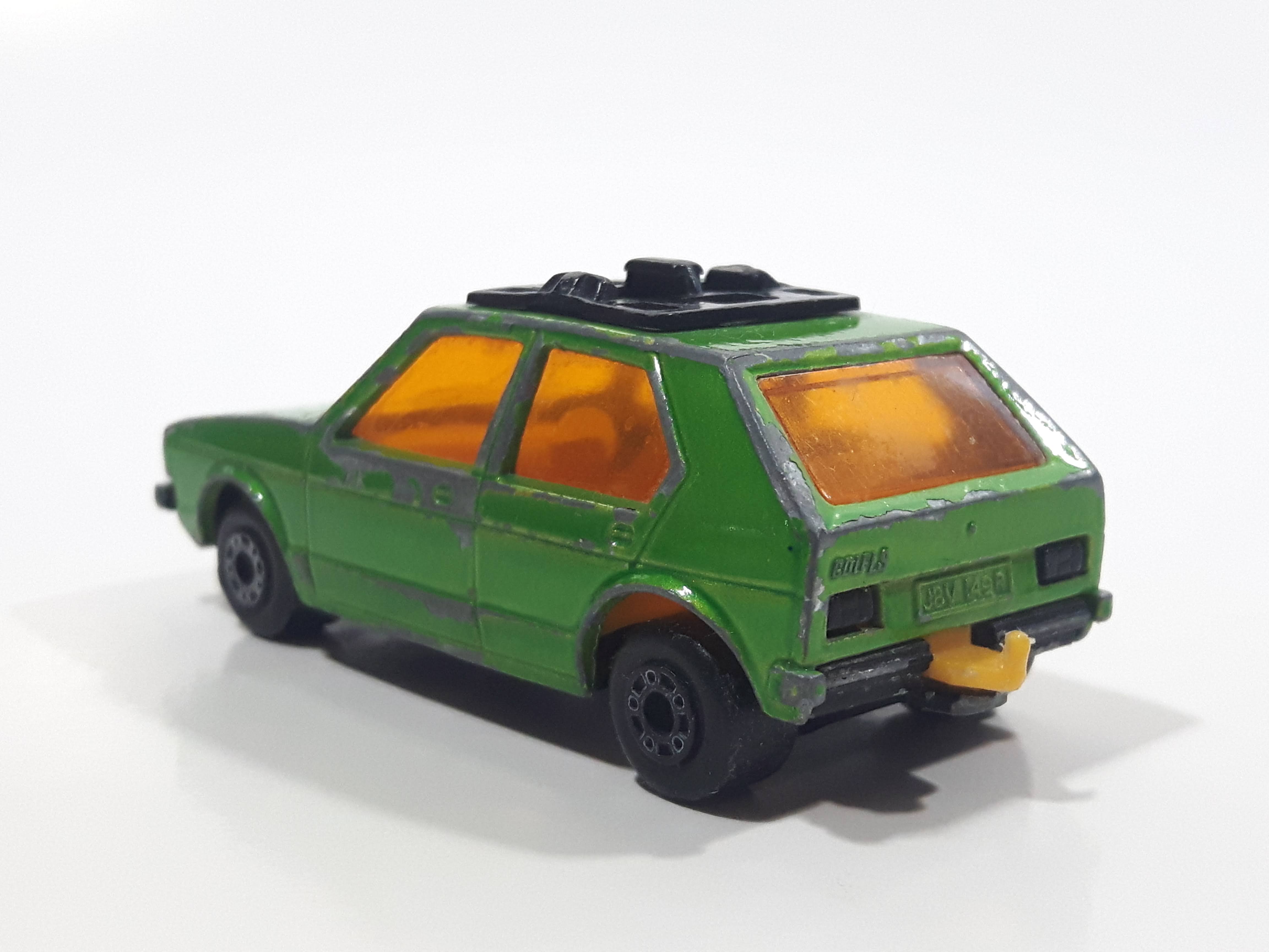 Vintage 1976 Lesney Products Matchbox Superfast No. 7 VW Volkswagen Golf Lime Green Toy Car Vehicle 7