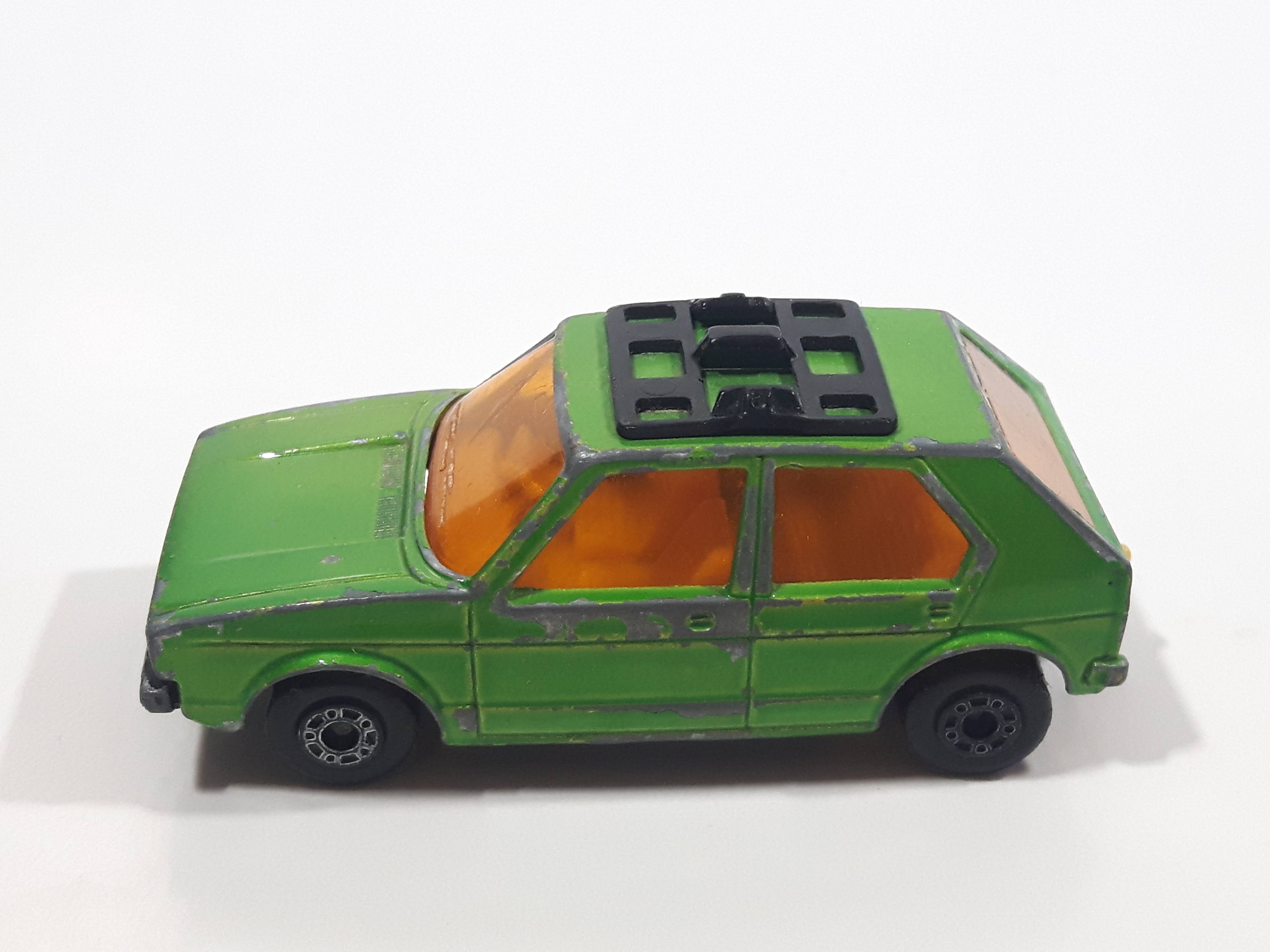 Vintage 1976 Lesney Products Matchbox Superfast No. 7 VW Volkswagen Golf Lime Green Toy Car Vehicle 8