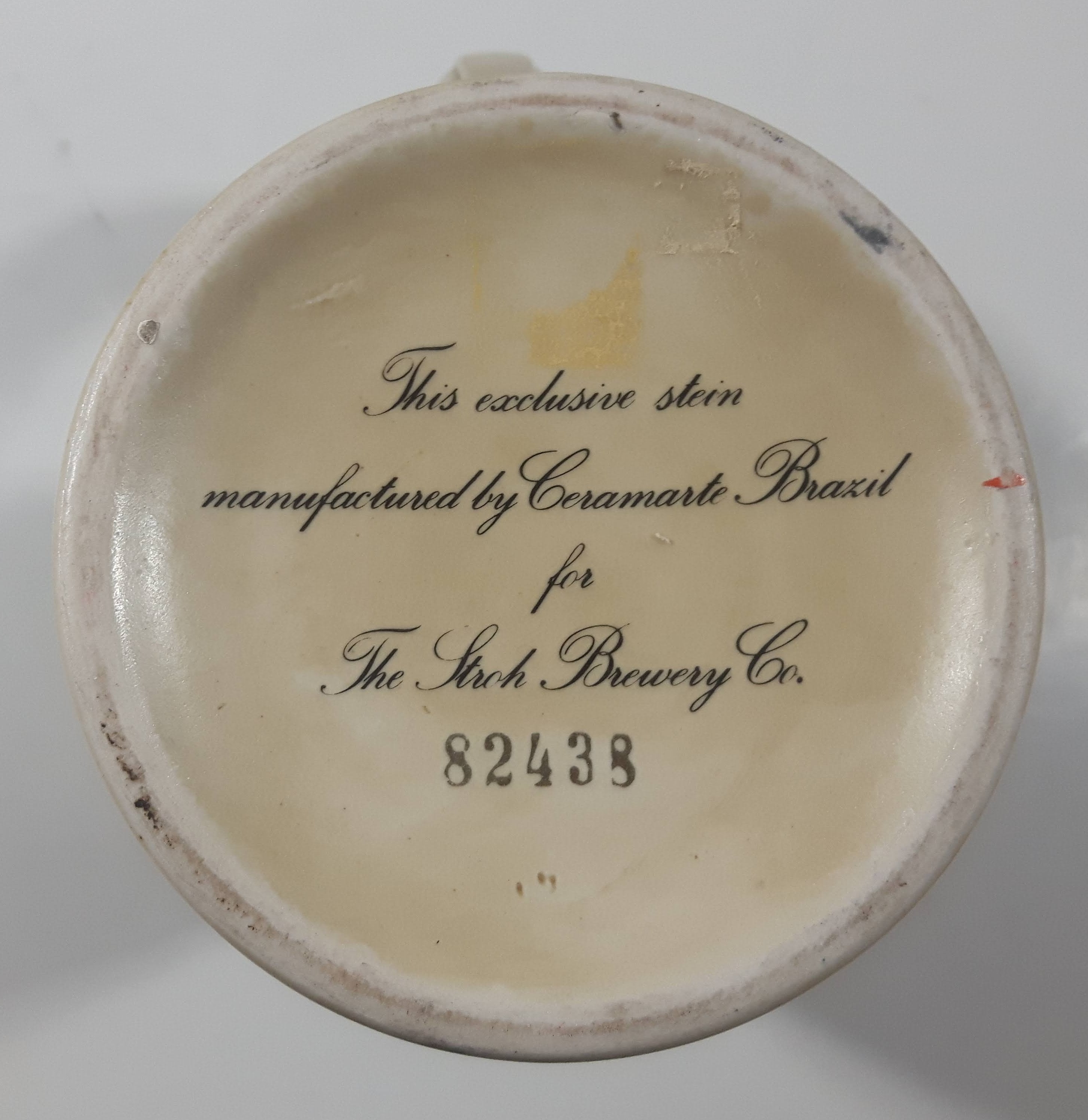 Ceramarte Stroh's Heritage Series V Beer Delivery Vehicles of The Past 1912 Packard Truck 7 1/2" Tall Ceramic Beer Stein Mug 11