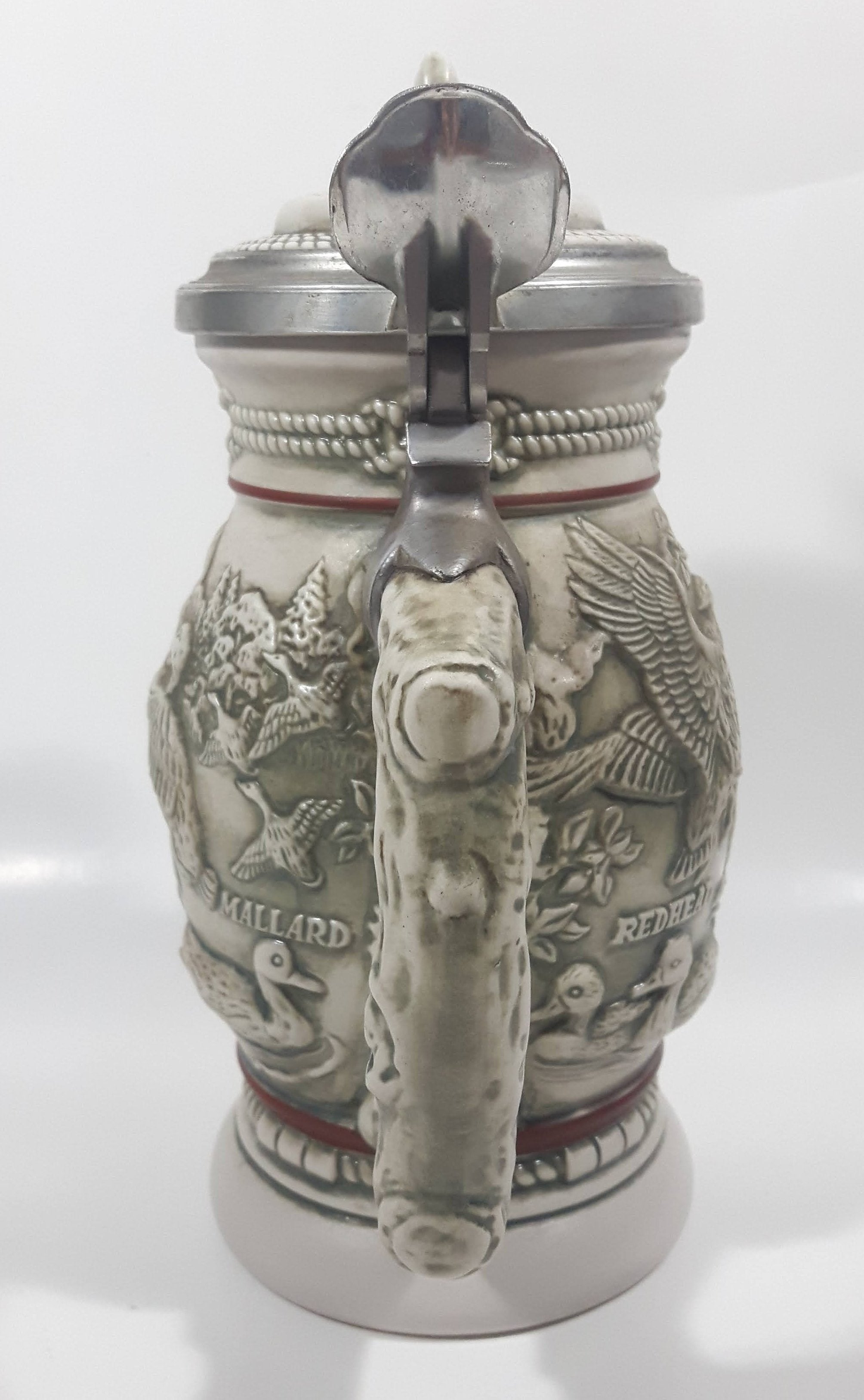 1988 Avon Ceramarte Brazil Ducks of the American Wilderness 8 3/4" Tall Ceramic Collector's Stein 3