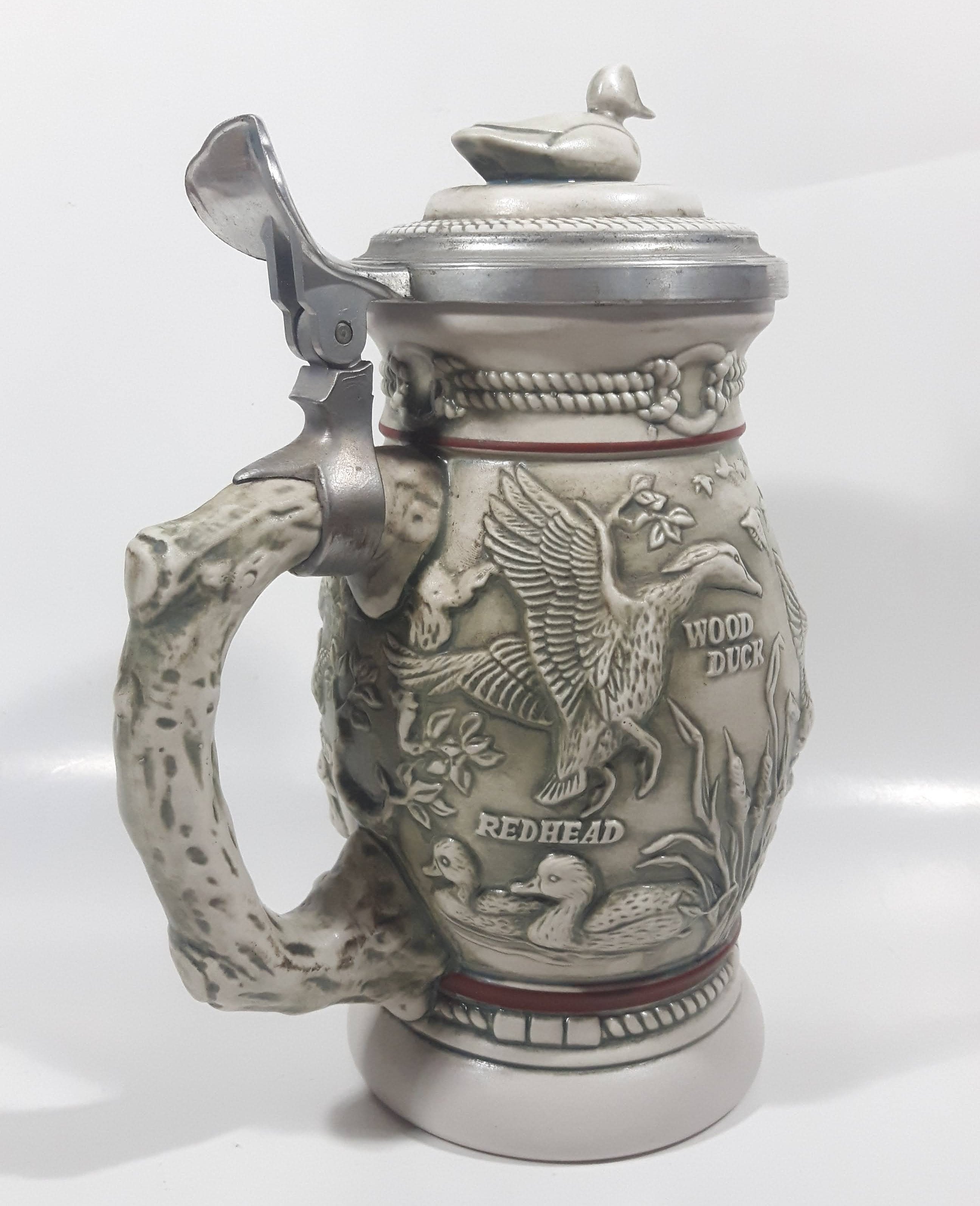 1988 Avon Ceramarte Brazil Ducks of the American Wilderness 8 3/4" Tall Ceramic Collector's Stein 4
