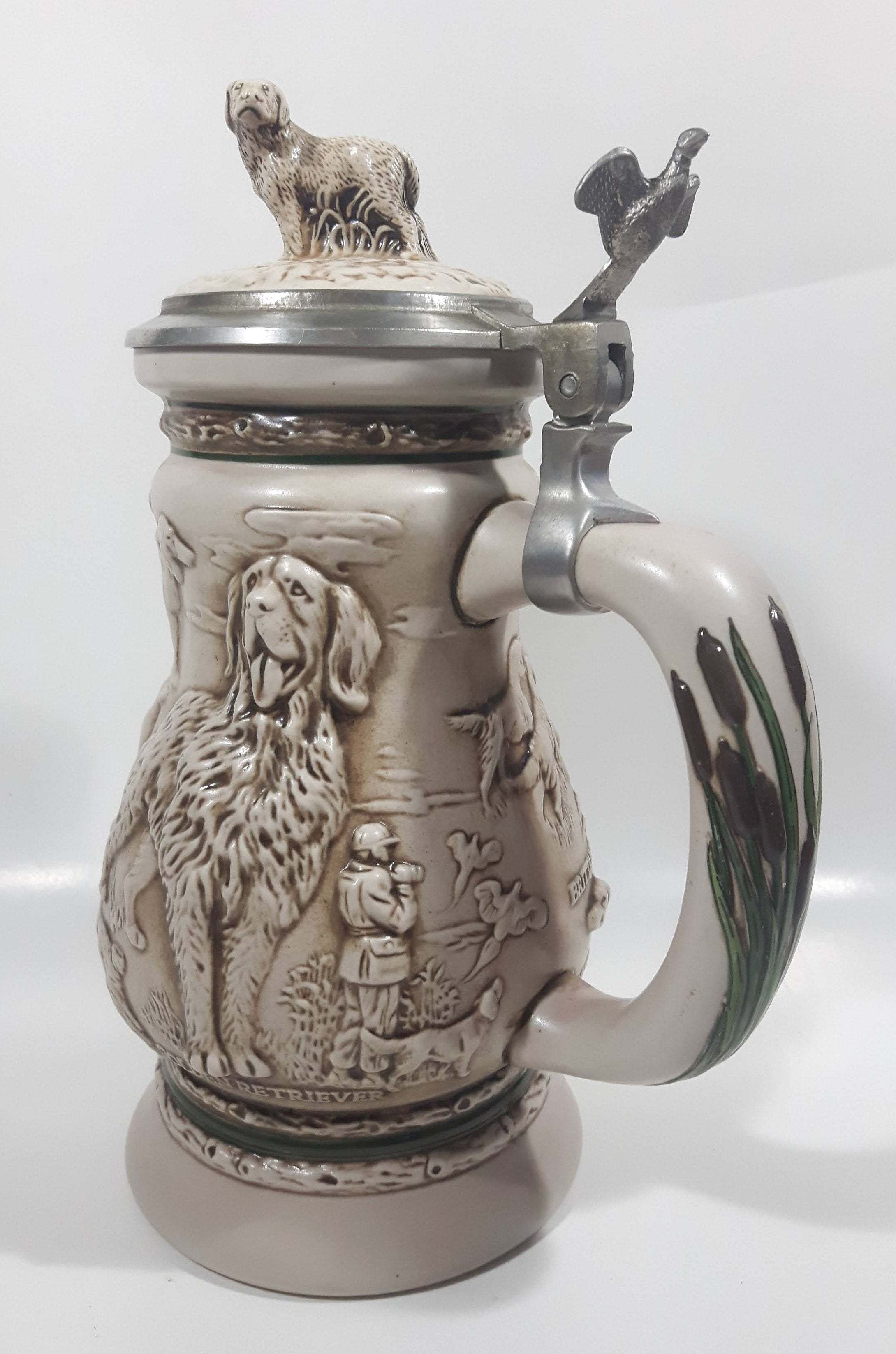 1991 Avon Ceramarte Brazil Great Dogs of the Outdoors 9 3/4" Tall Ceramic Collector's Stein 3