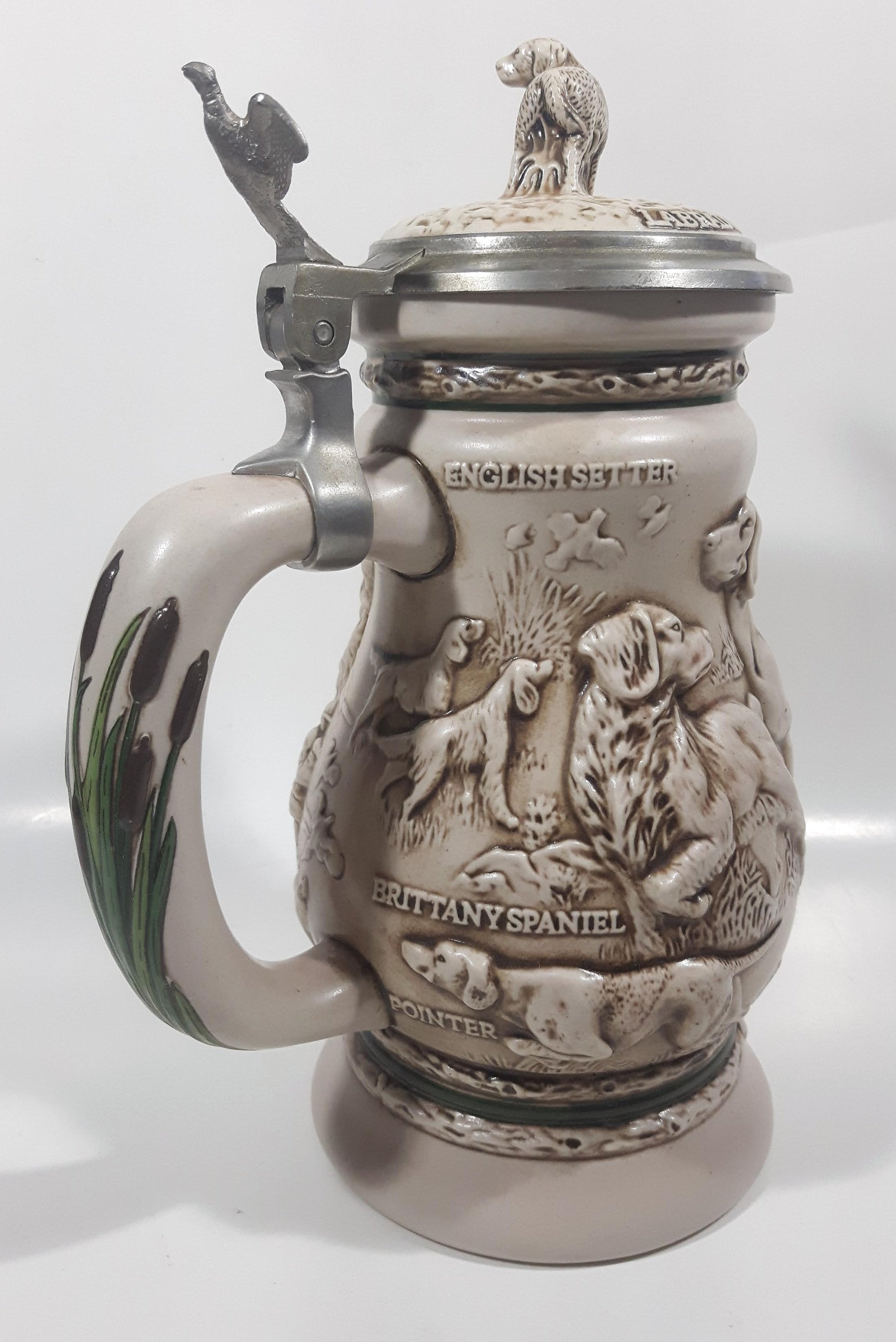 1991 Avon Ceramarte Brazil Great Dogs of the Outdoors 9 3/4" Tall Ceramic Collector's Stein 5