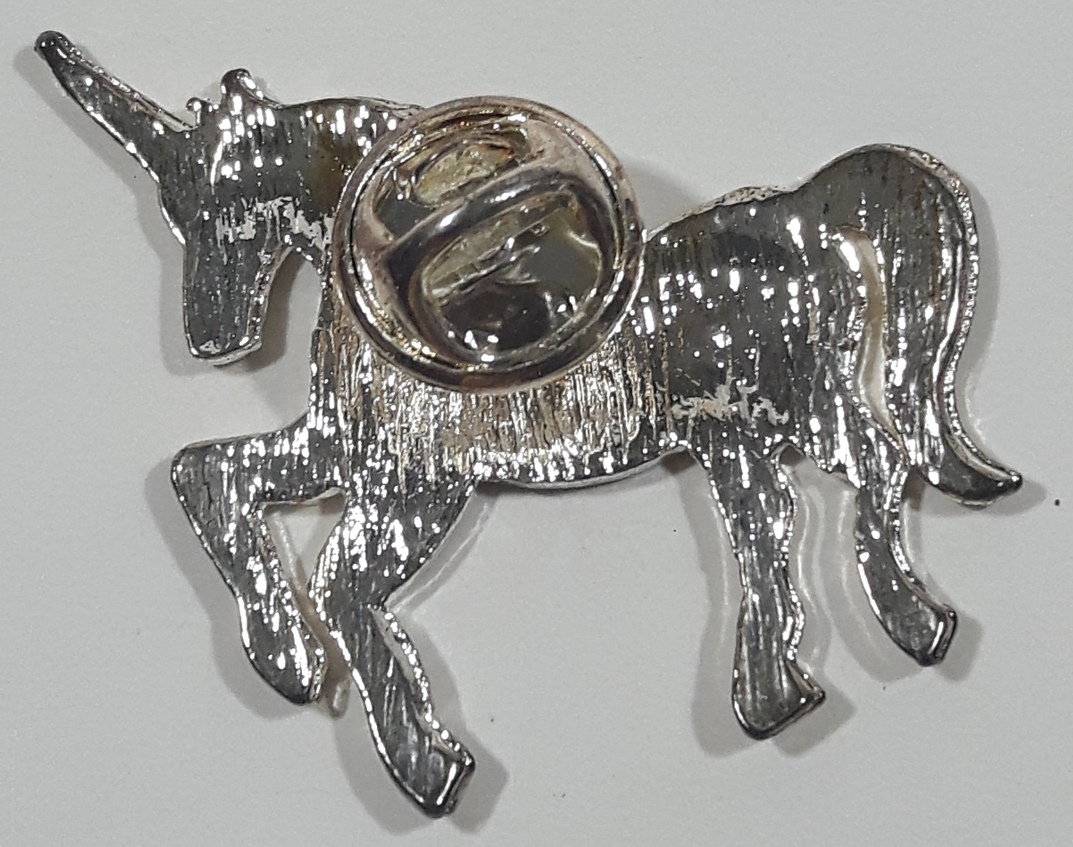 Unicorn Shaped Metal Brooch Pin 3