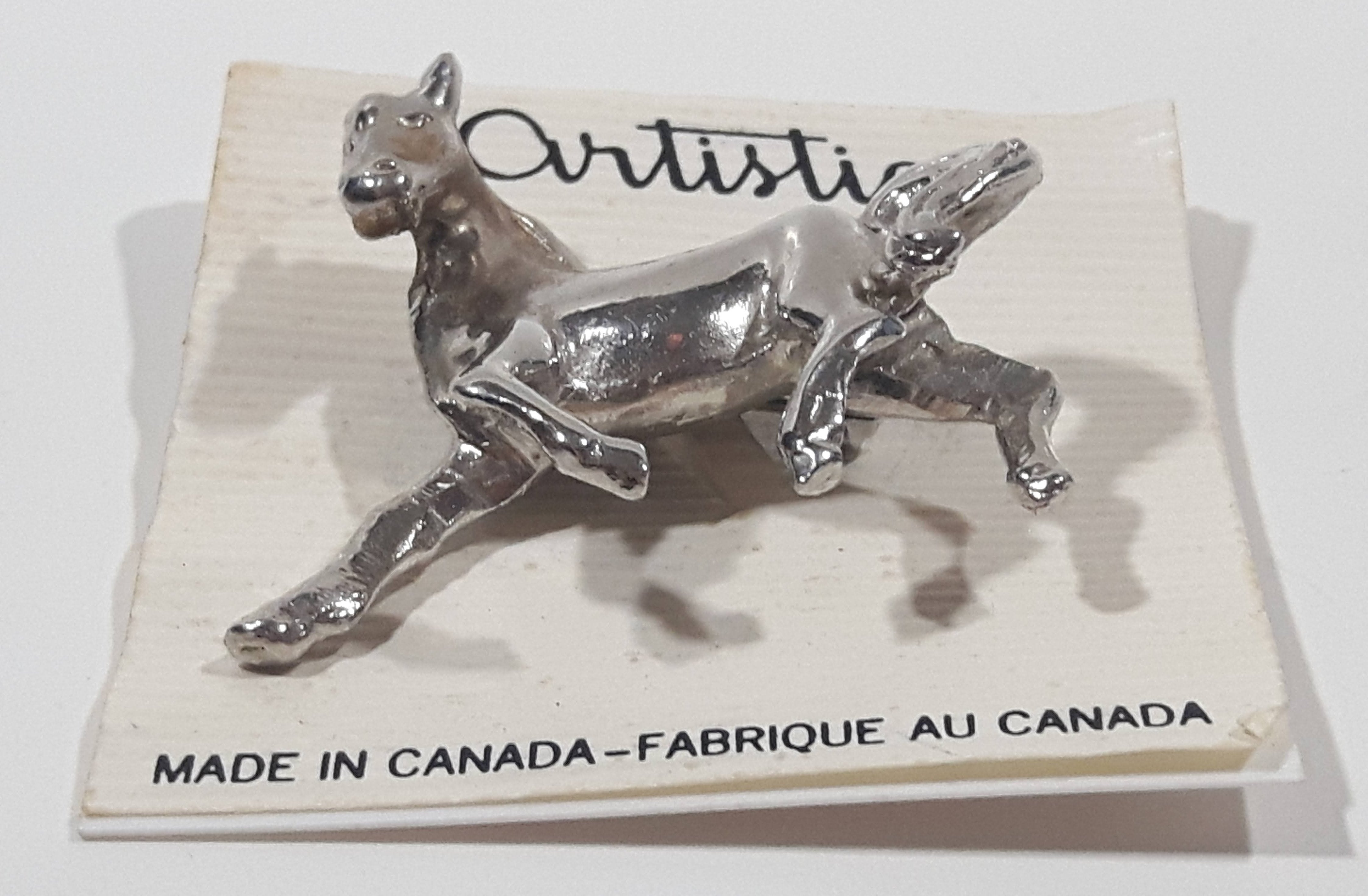 Artistic Brand Horse Shaped Metal Brooch Pin 3