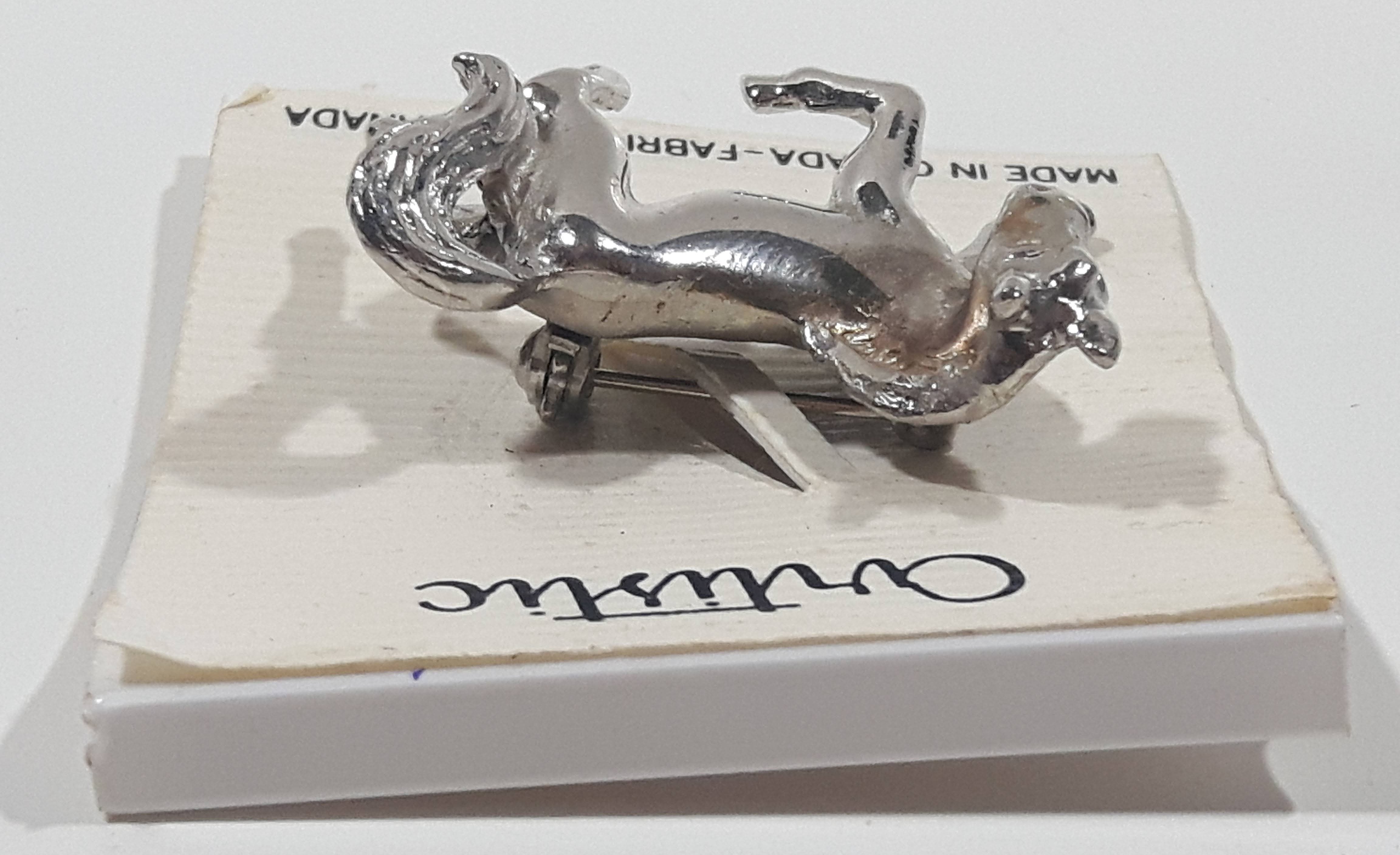 Artistic Brand Horse Shaped Metal Brooch Pin 4
