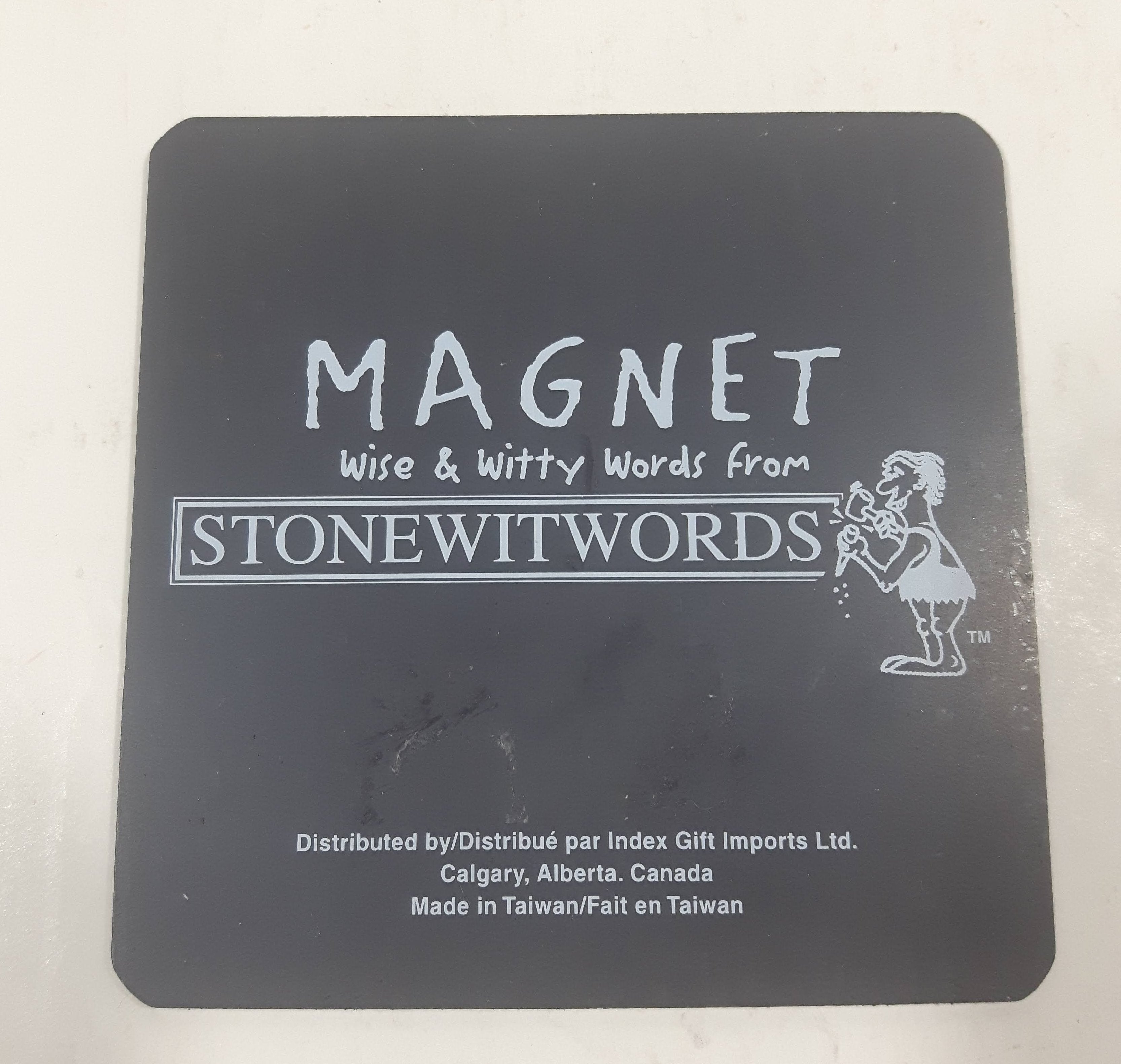 Wise & Witthy Words from Stonewitwords "Golf Is 90% Mental, The Other Half Is Physical" 3 1/4" x 3 1/4" Thin Rubber Fridge Magnet 3