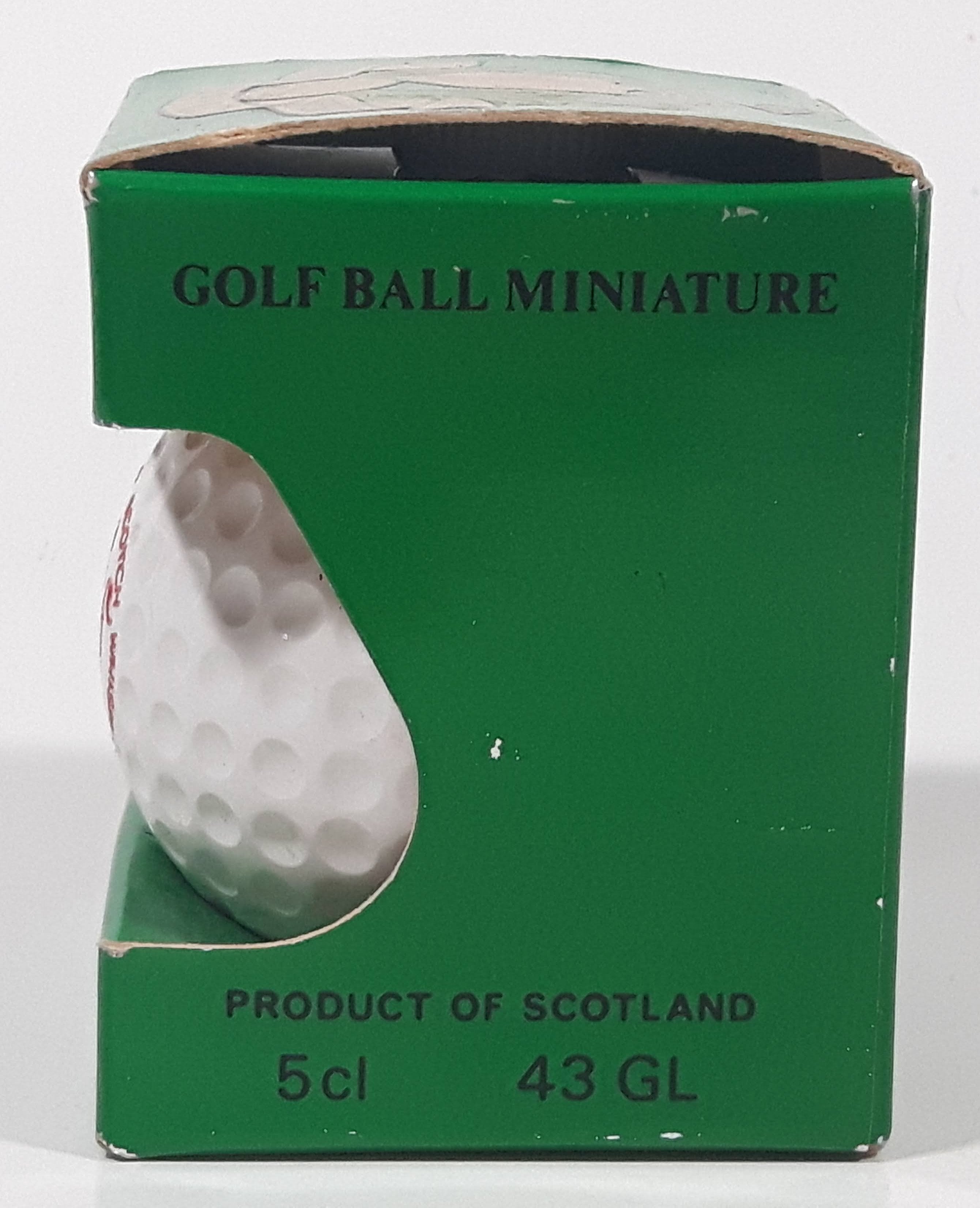 Vintage 1982 Old St. Andrews Scotch Whisky Golf Ball Shaped Bottle New in Box 3
