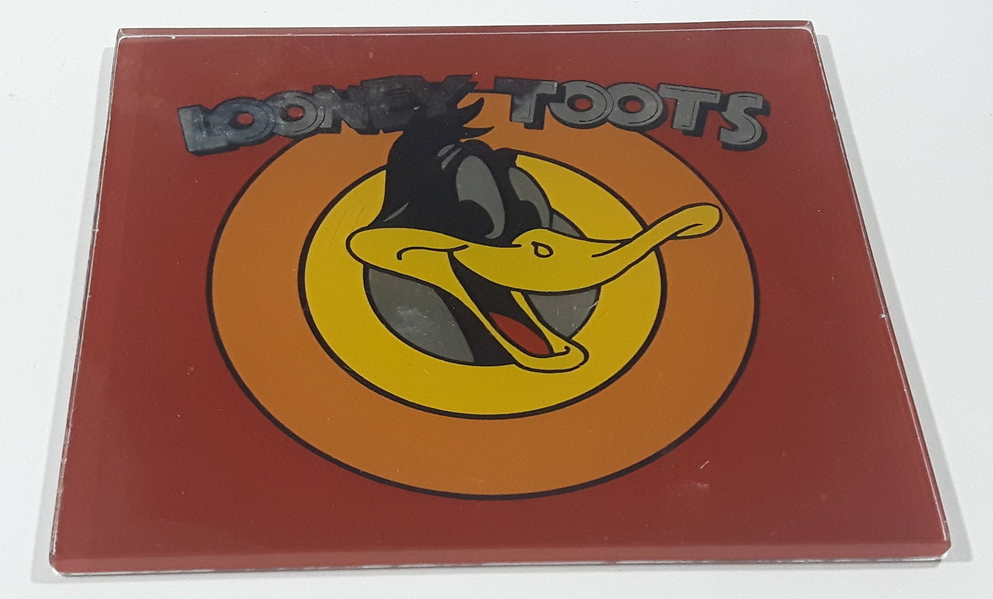 Looney Toots Daffy Duck Mirrored Glass 5 3/4" x 6 3/8" 2