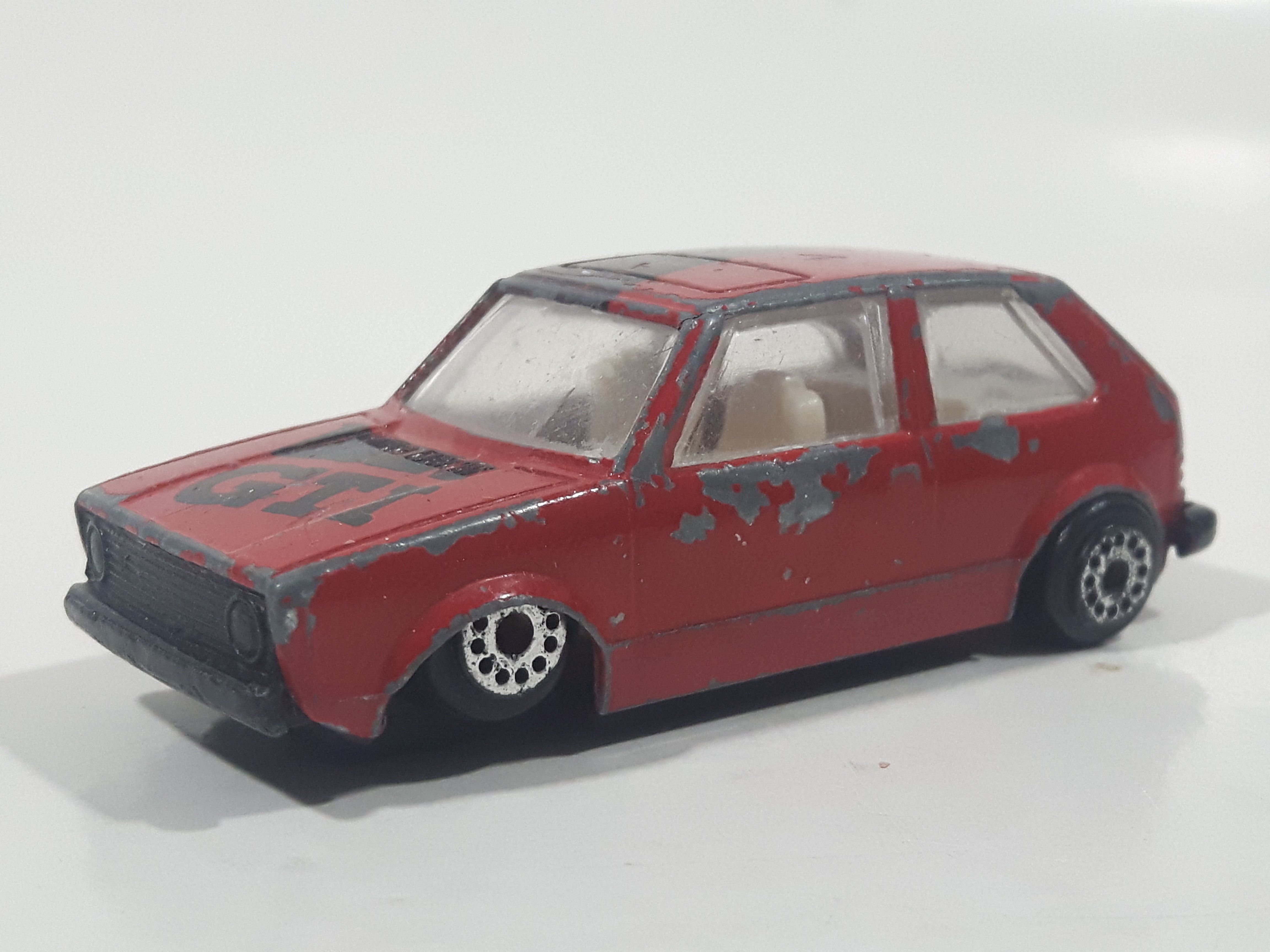 Rare Vintage Zee Toys Dyna Wheels D83 Volkswagen Golf GTI Red Die Cast Toy Car Vehicle