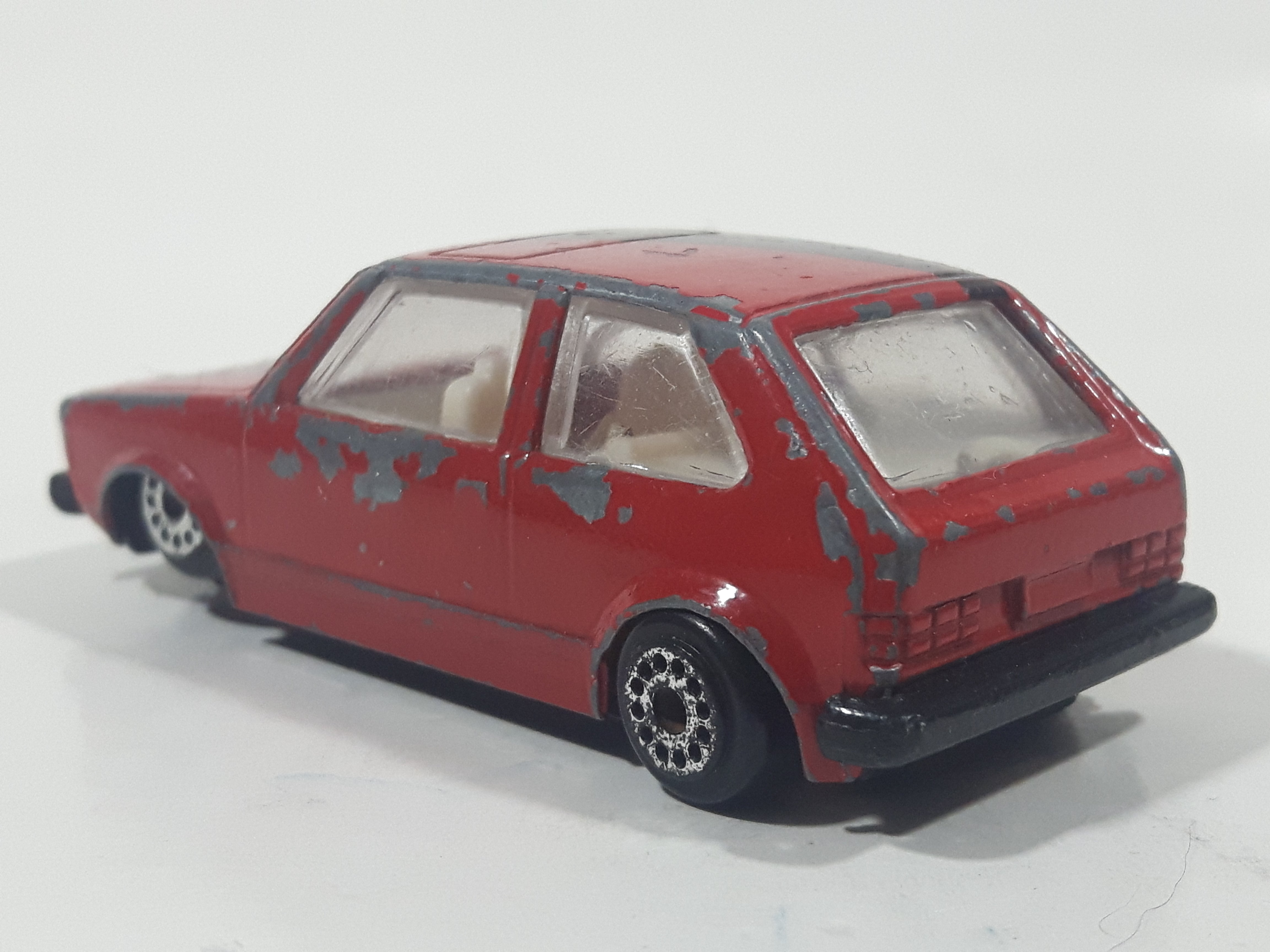 Rare Vintage Zee Toys Dyna Wheels D83 Volkswagen Golf GTI Red Die Cast Toy Car Vehicle 7