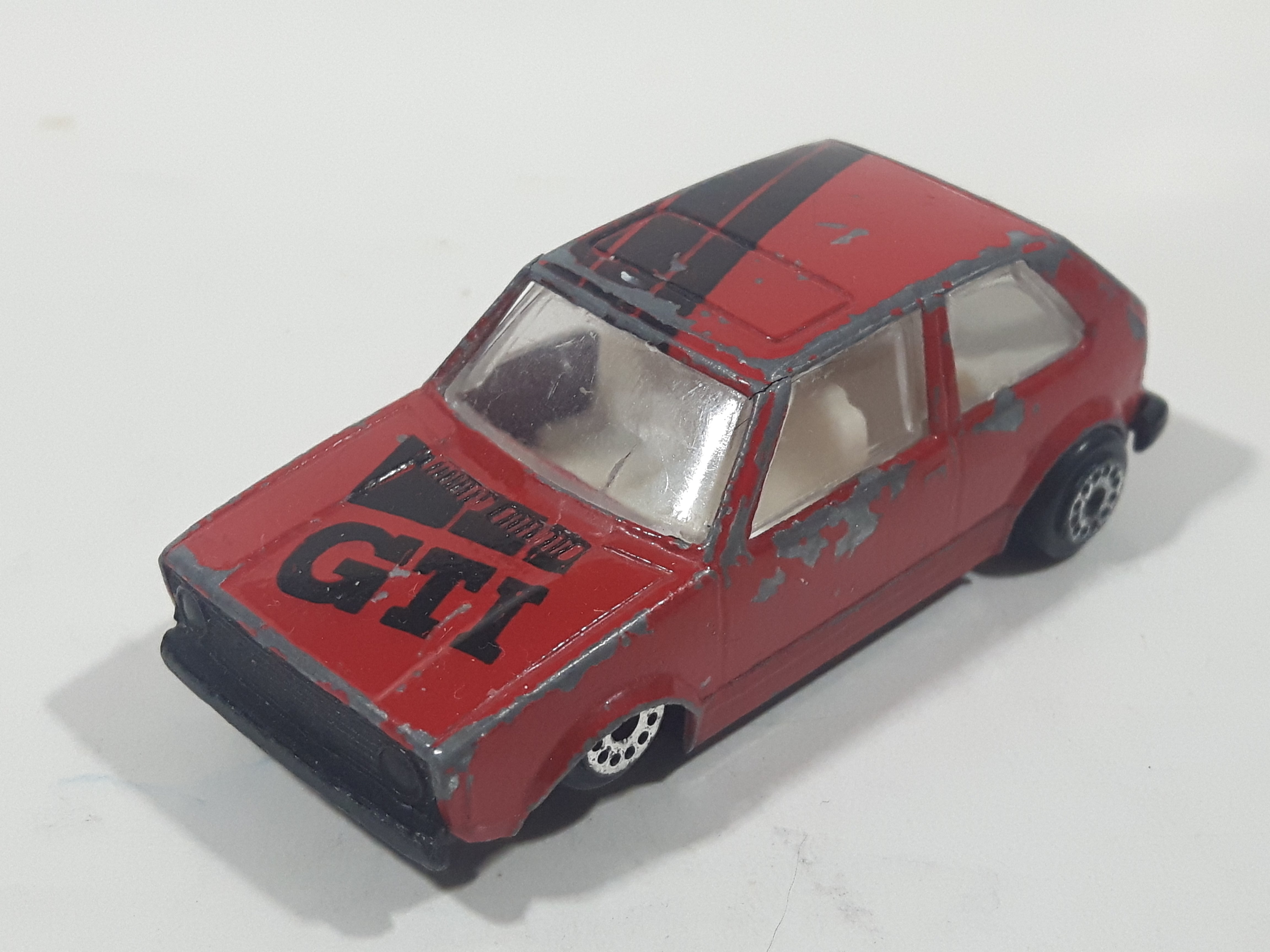 Rare Vintage Zee Toys Dyna Wheels D83 Volkswagen Golf GTI Red Die Cast Toy Car Vehicle 9