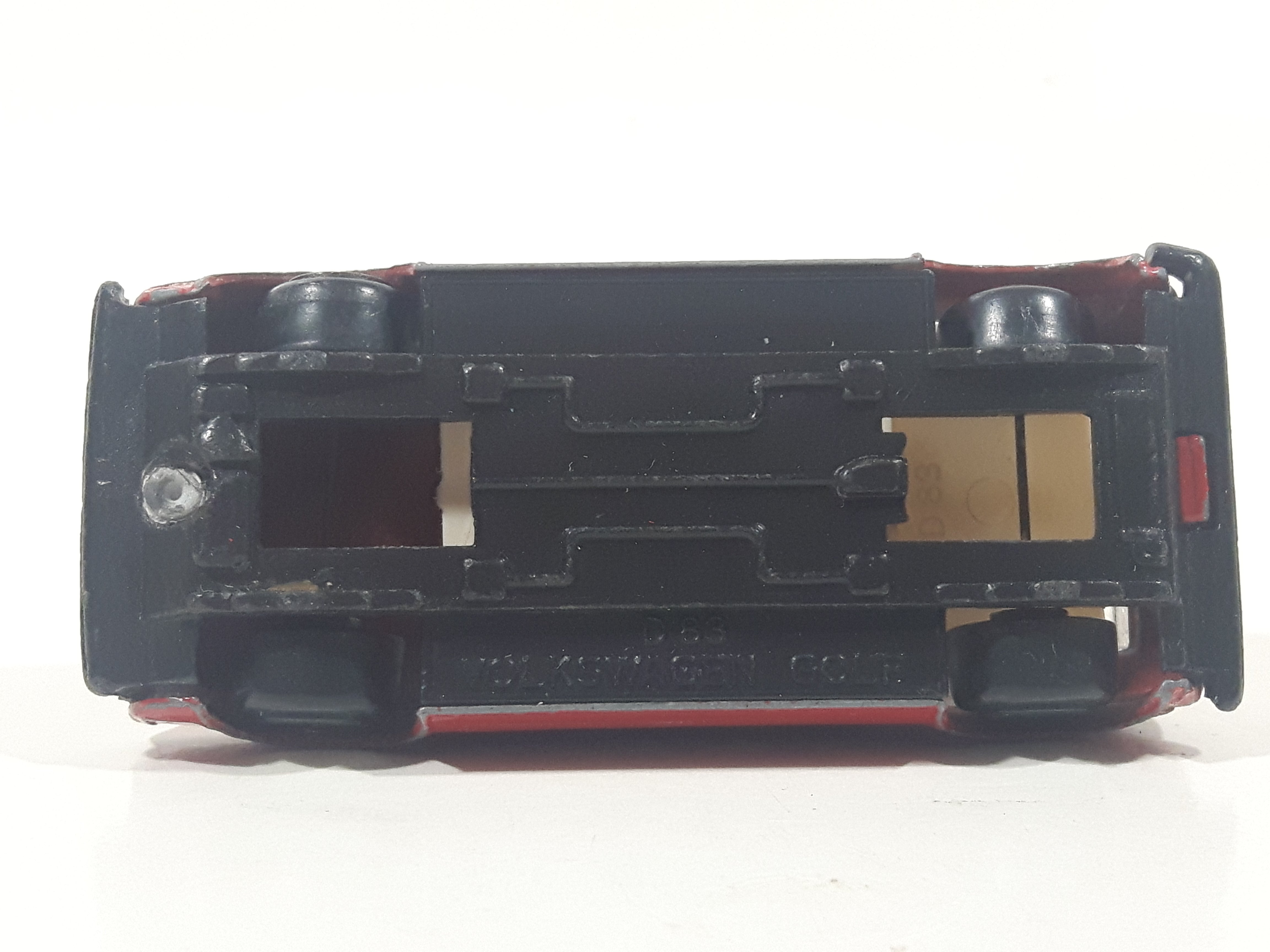 Rare Vintage Zee Toys Dyna Wheels D83 Volkswagen Golf GTI Red Die Cast Toy Car Vehicle 13