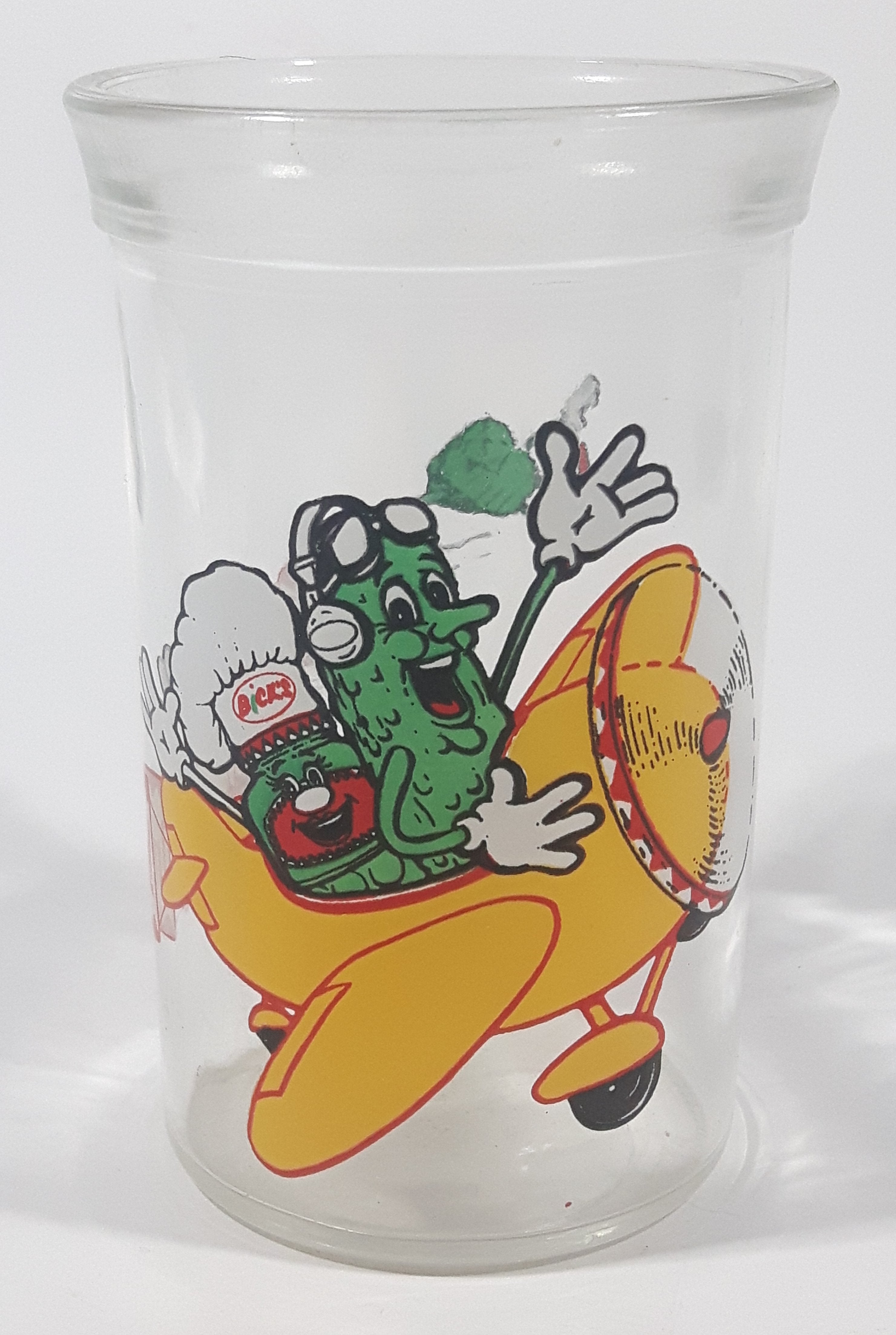 Bick's Adds BBQ Fun! 4 1/4" Tall Glass Jar Bottle