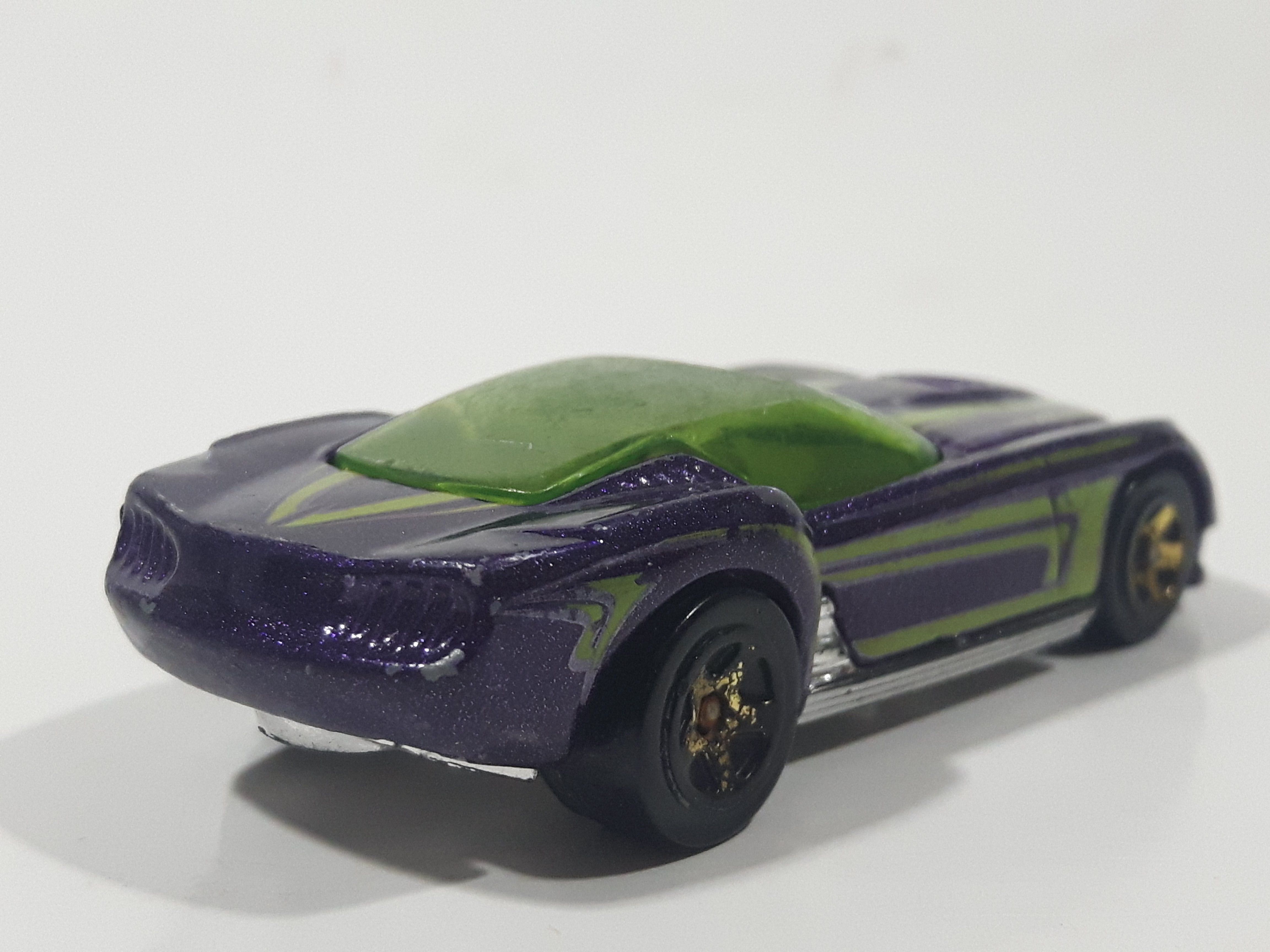 2009 Hot Wheels HW Designs Pony-Up Metallic Purple Die Cast Toy Car Vehicle 5