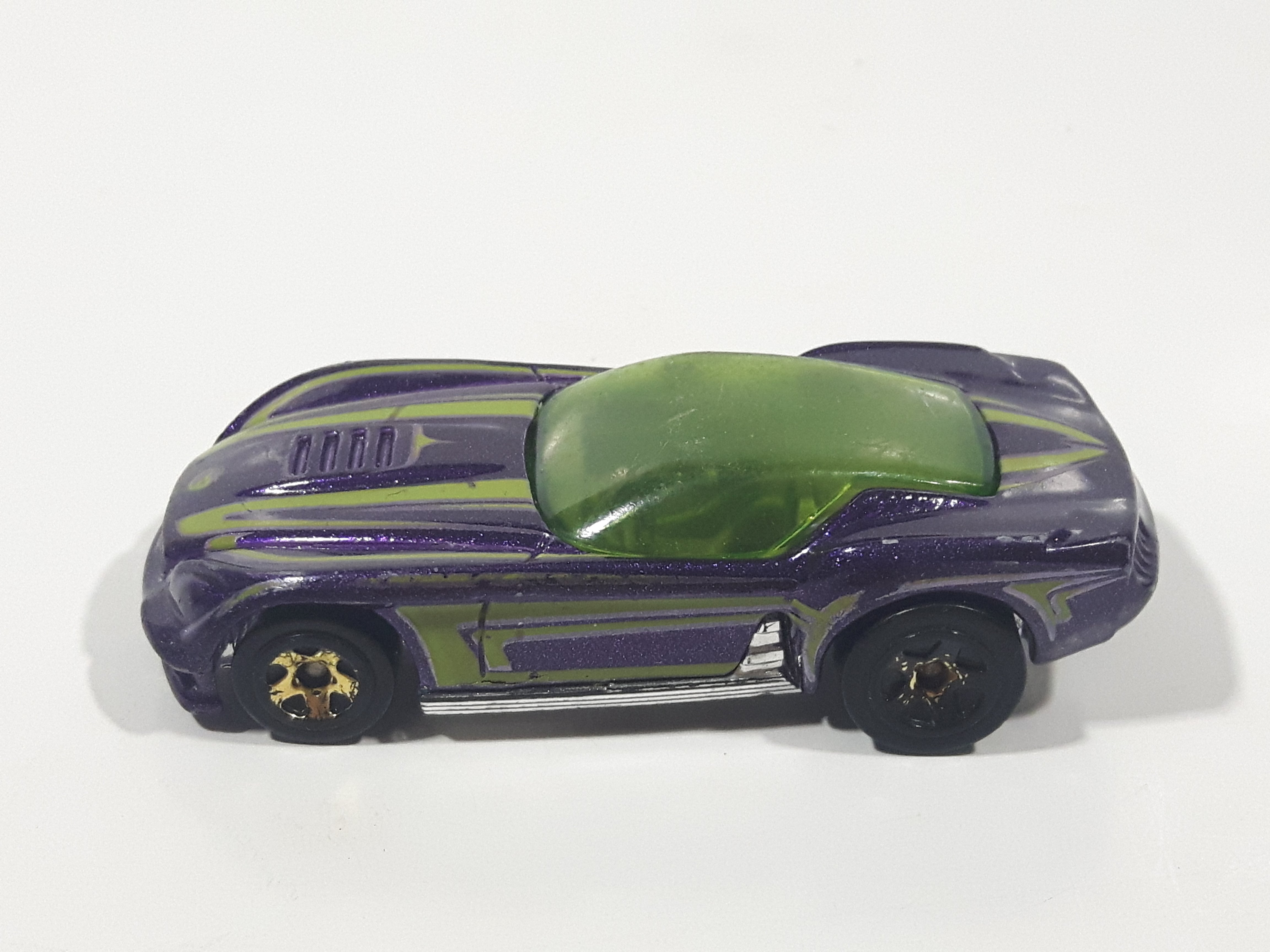 2009 Hot Wheels HW Designs Pony-Up Metallic Purple Die Cast Toy Car Vehicle 8