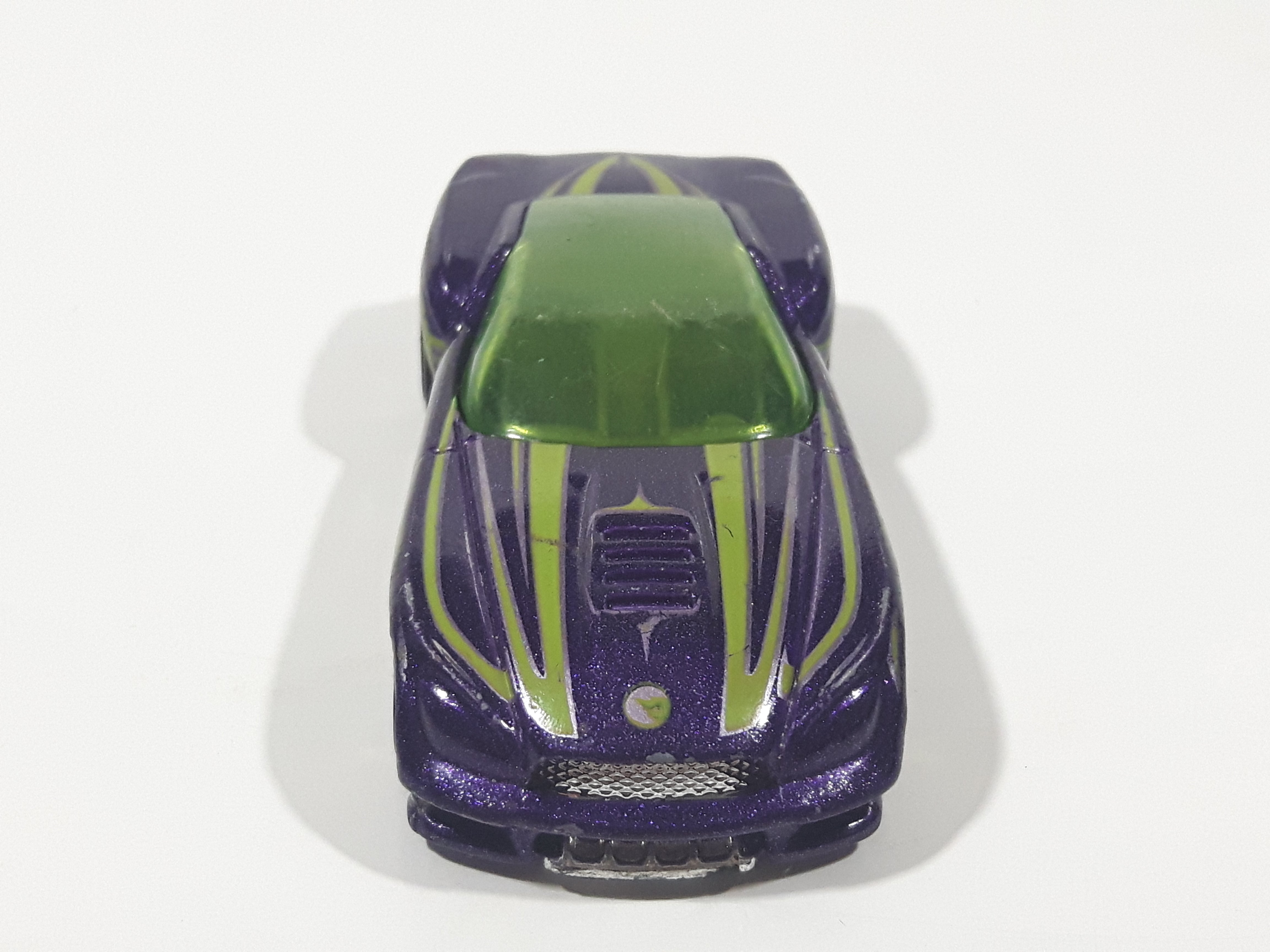 2009 Hot Wheels HW Designs Pony-Up Metallic Purple Die Cast Toy Car Vehicle 10