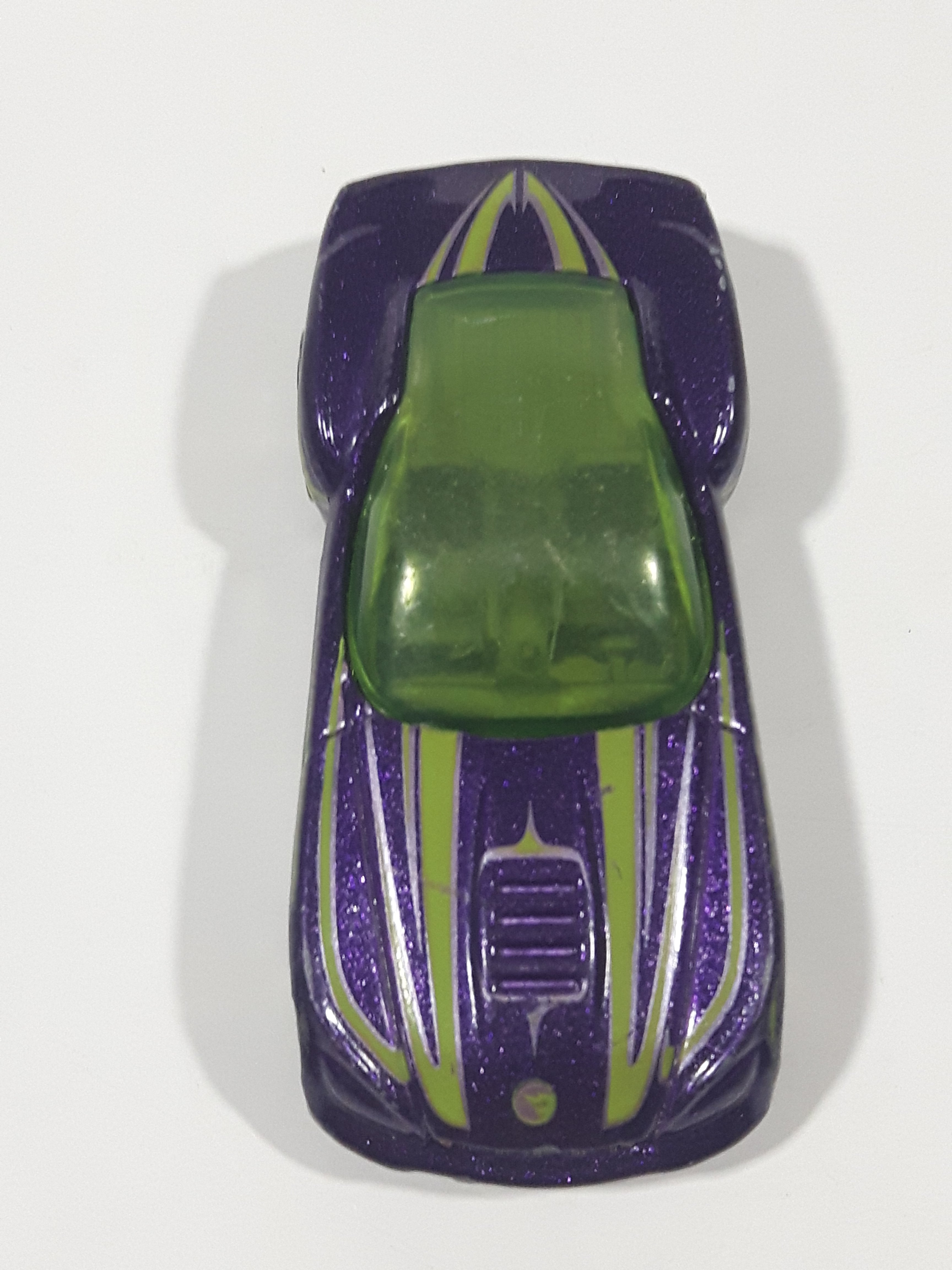 2009 Hot Wheels HW Designs Pony-Up Metallic Purple Die Cast Toy Car Vehicle 12