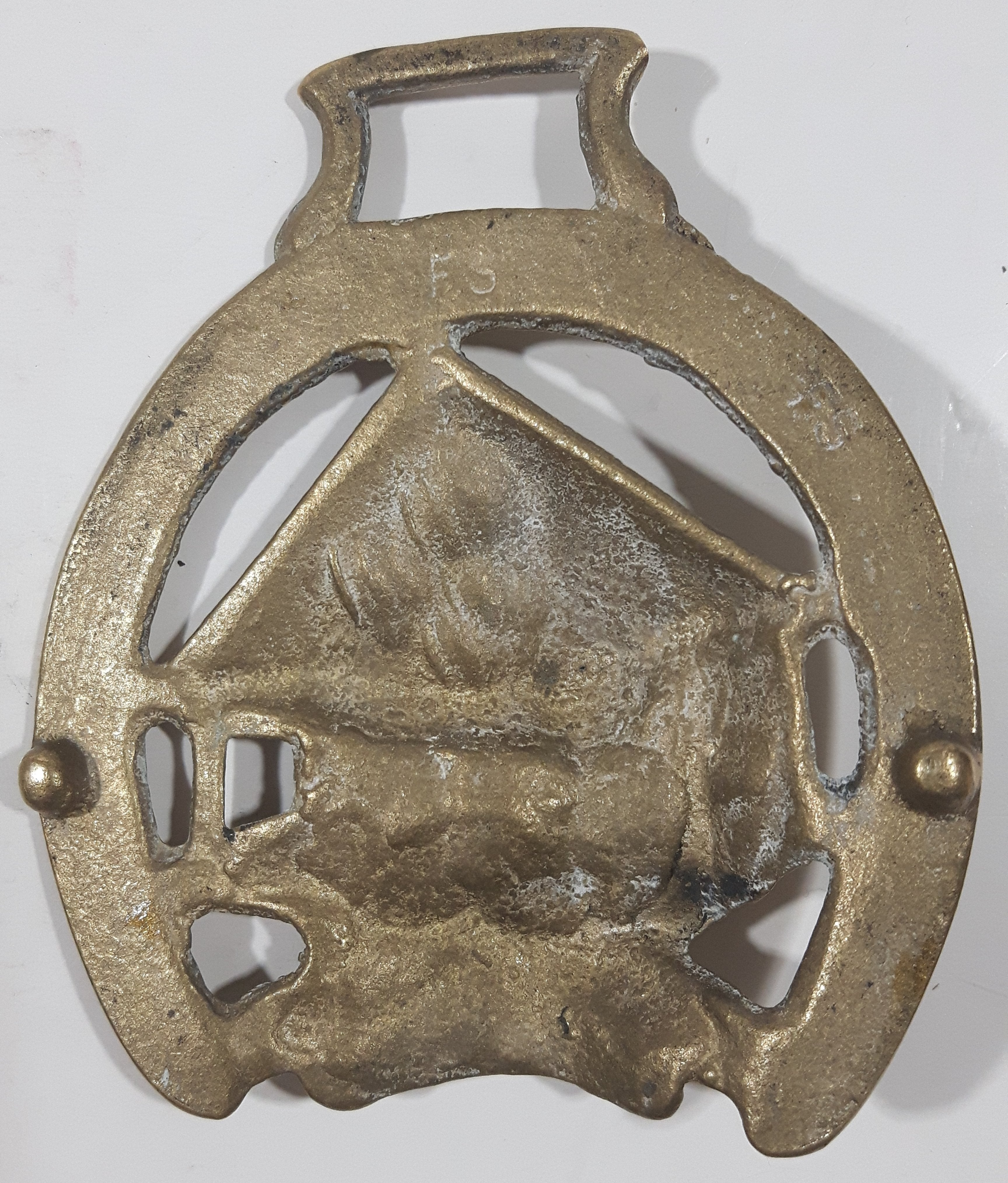Antique Cockington Forge Horse Brass 3 1/4" x 3 3/4" 6