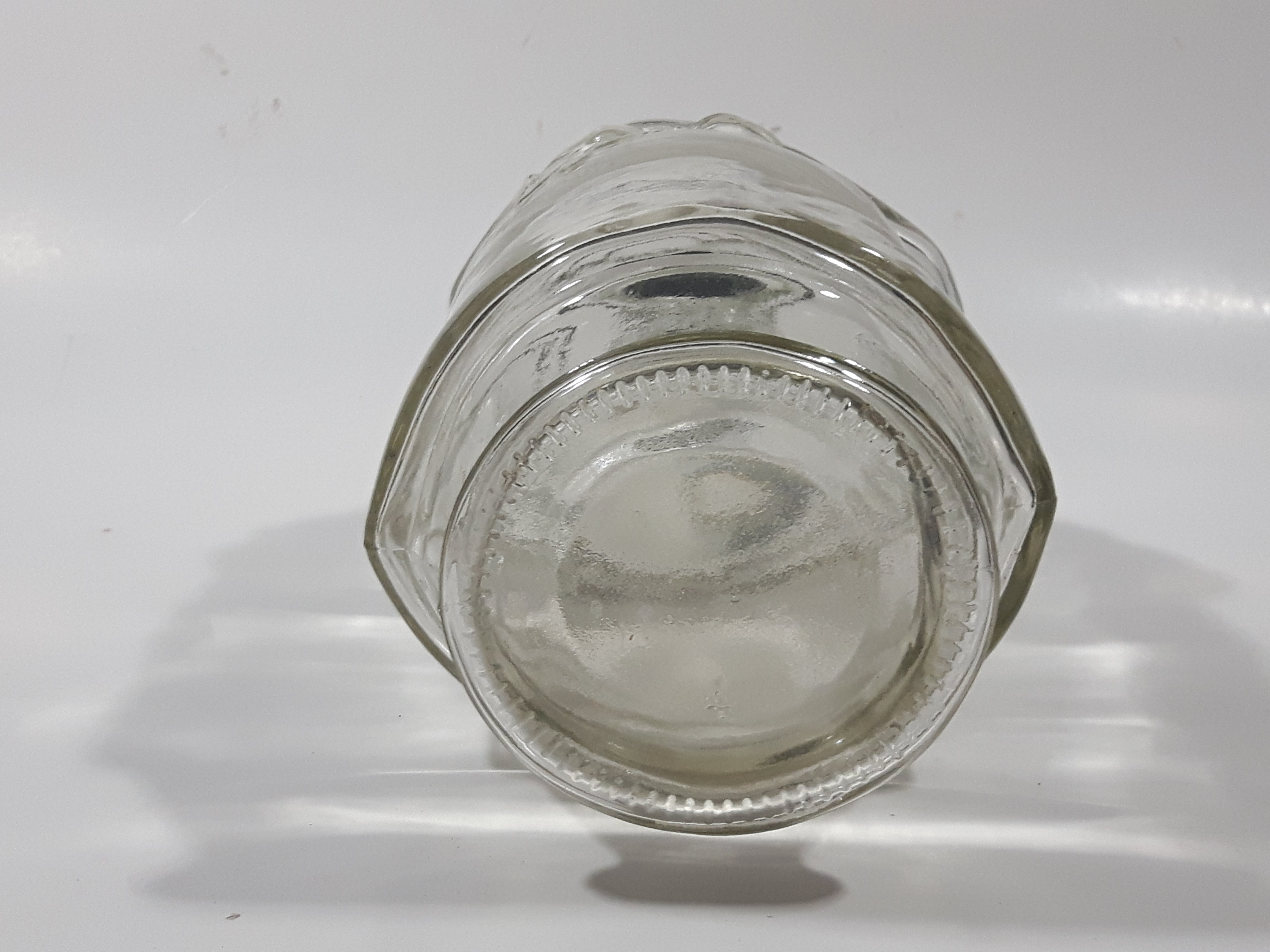 Vintage Chef Shaped Figure 11" Tall Clear Glass Decanter Bottle 14