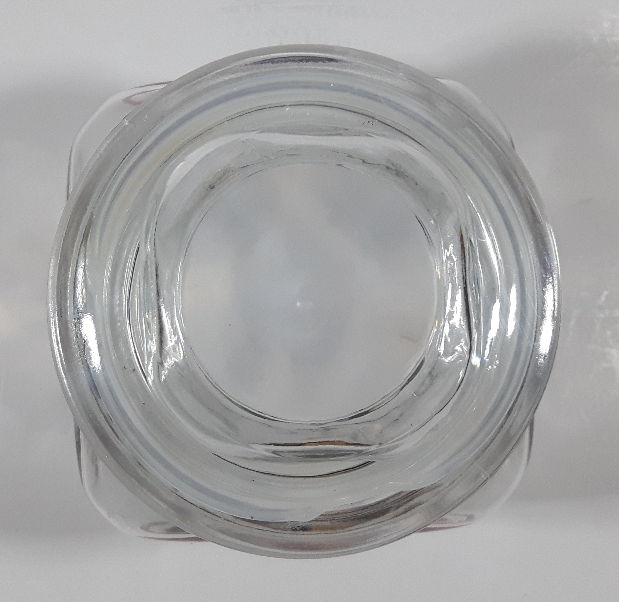 Disneyland Mickey's Candy Company 5 1/2" Tall Anchor Hocking Glass Candy Jar Made in U.S.A. 10