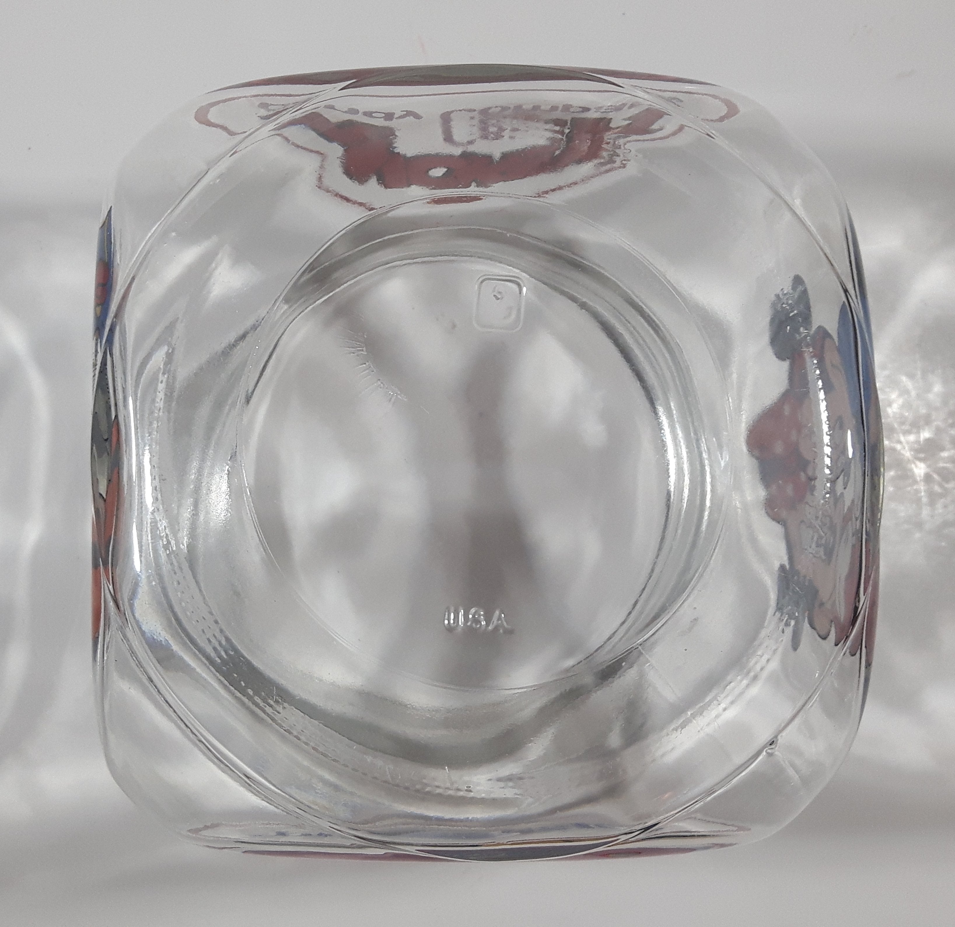 Disneyland Mickey's Candy Company 5 1/2" Tall Anchor Hocking Glass Candy Jar Made in U.S.A. 12