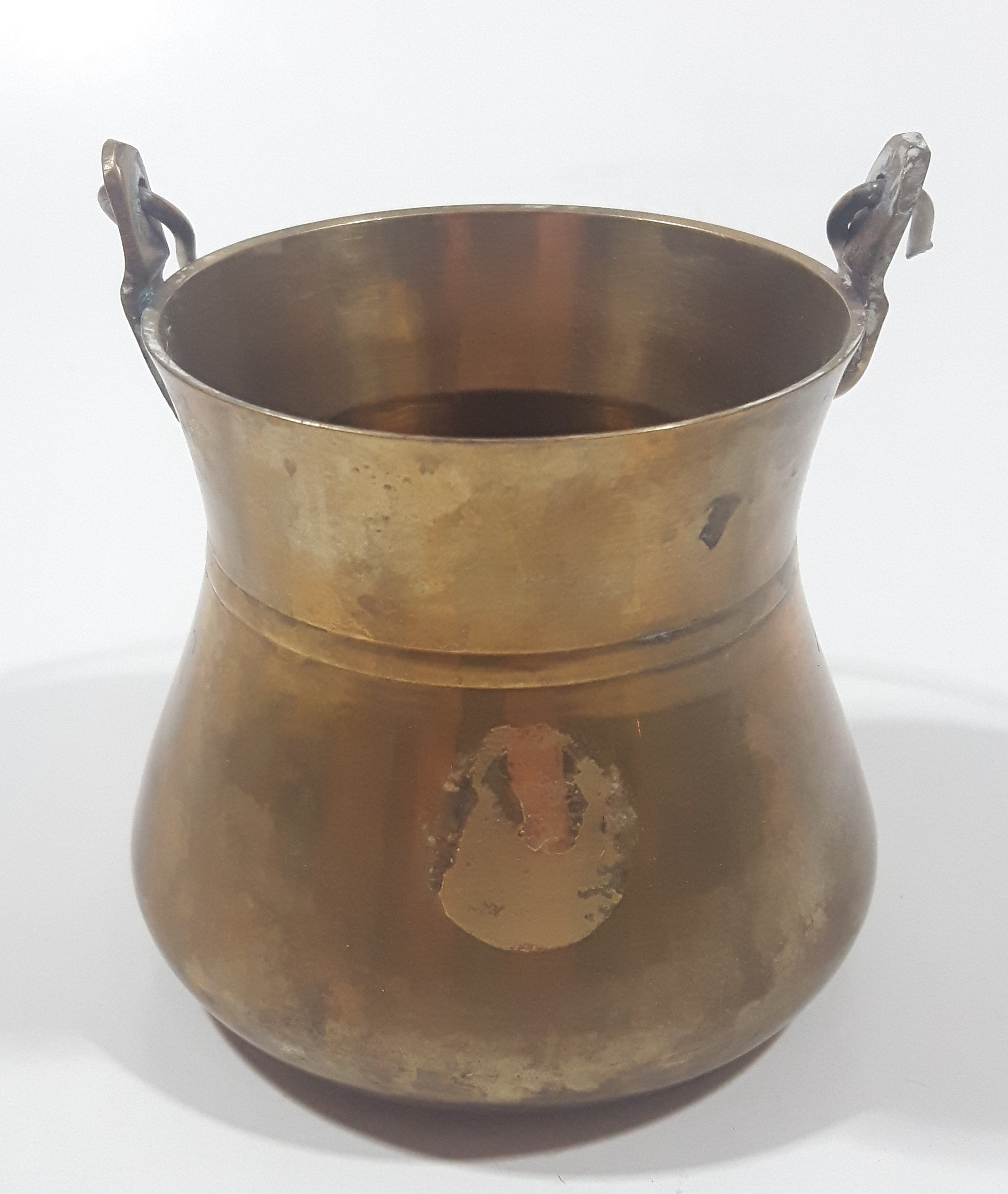 Vintage Miniature 2 1/2" Tall Brass Metal Pail 9