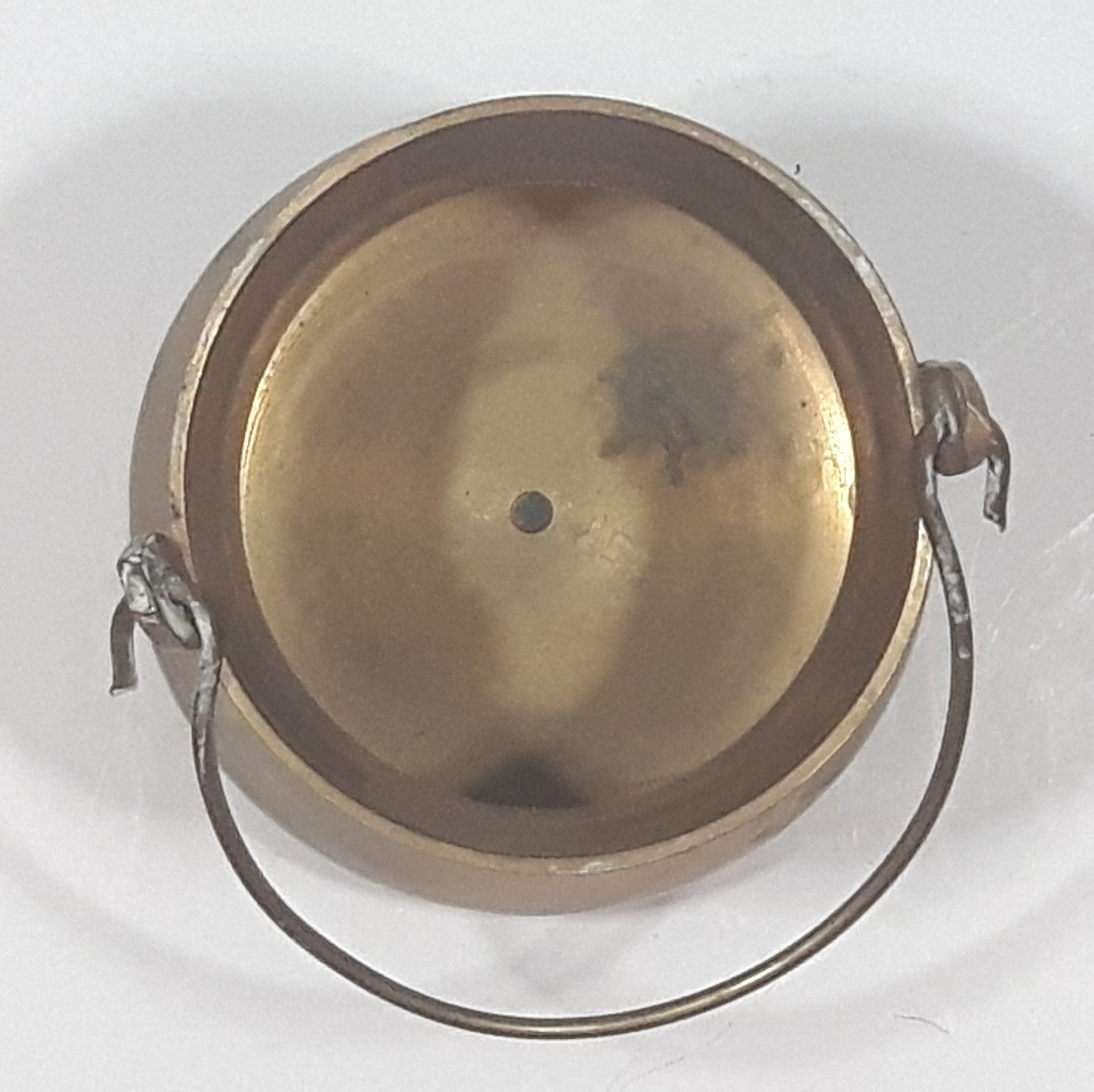 Vintage Miniature 2 1/2" Tall Brass Metal Pail 11