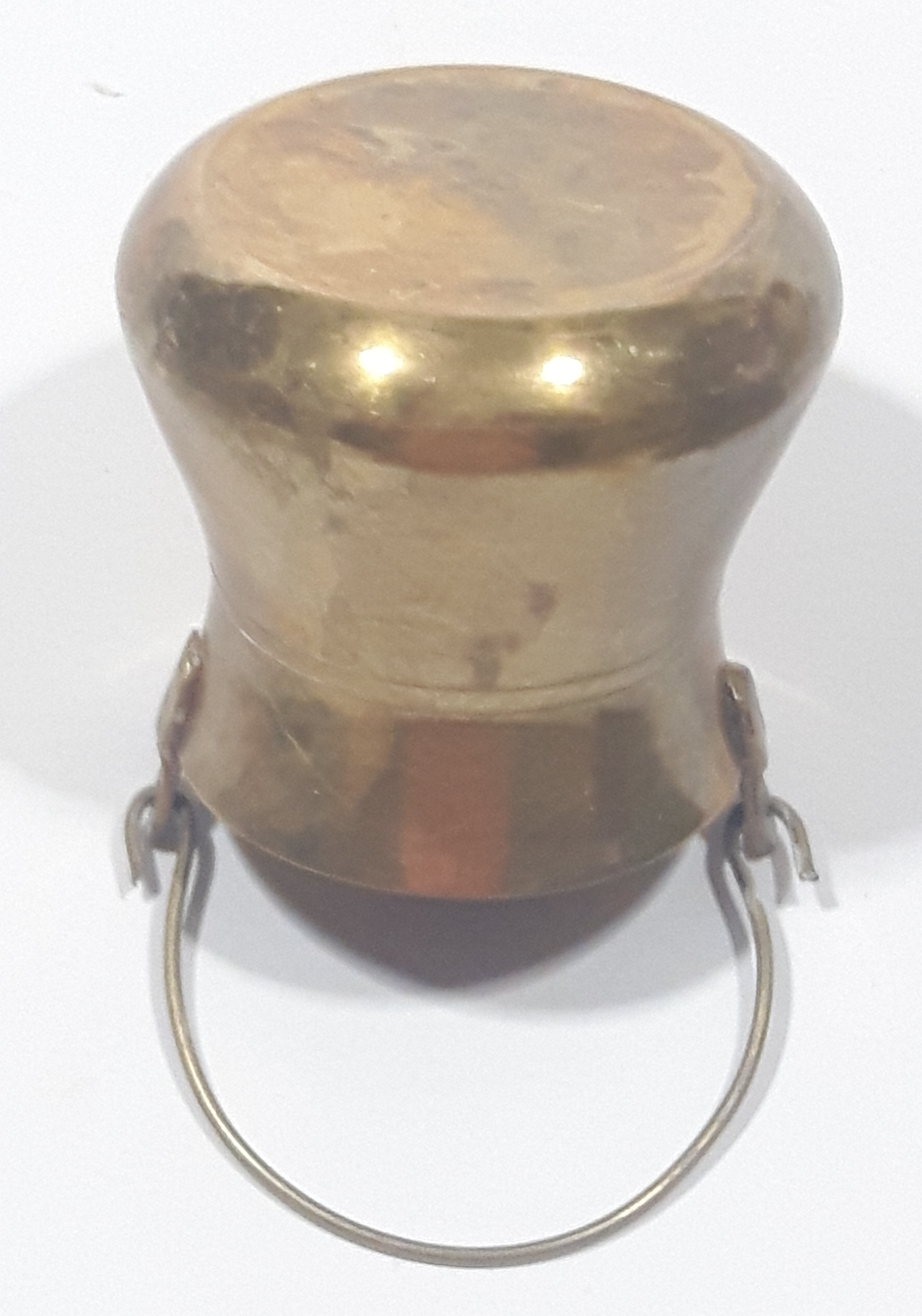 Vintage Miniature 2 1/2" Tall Brass Metal Pail 12