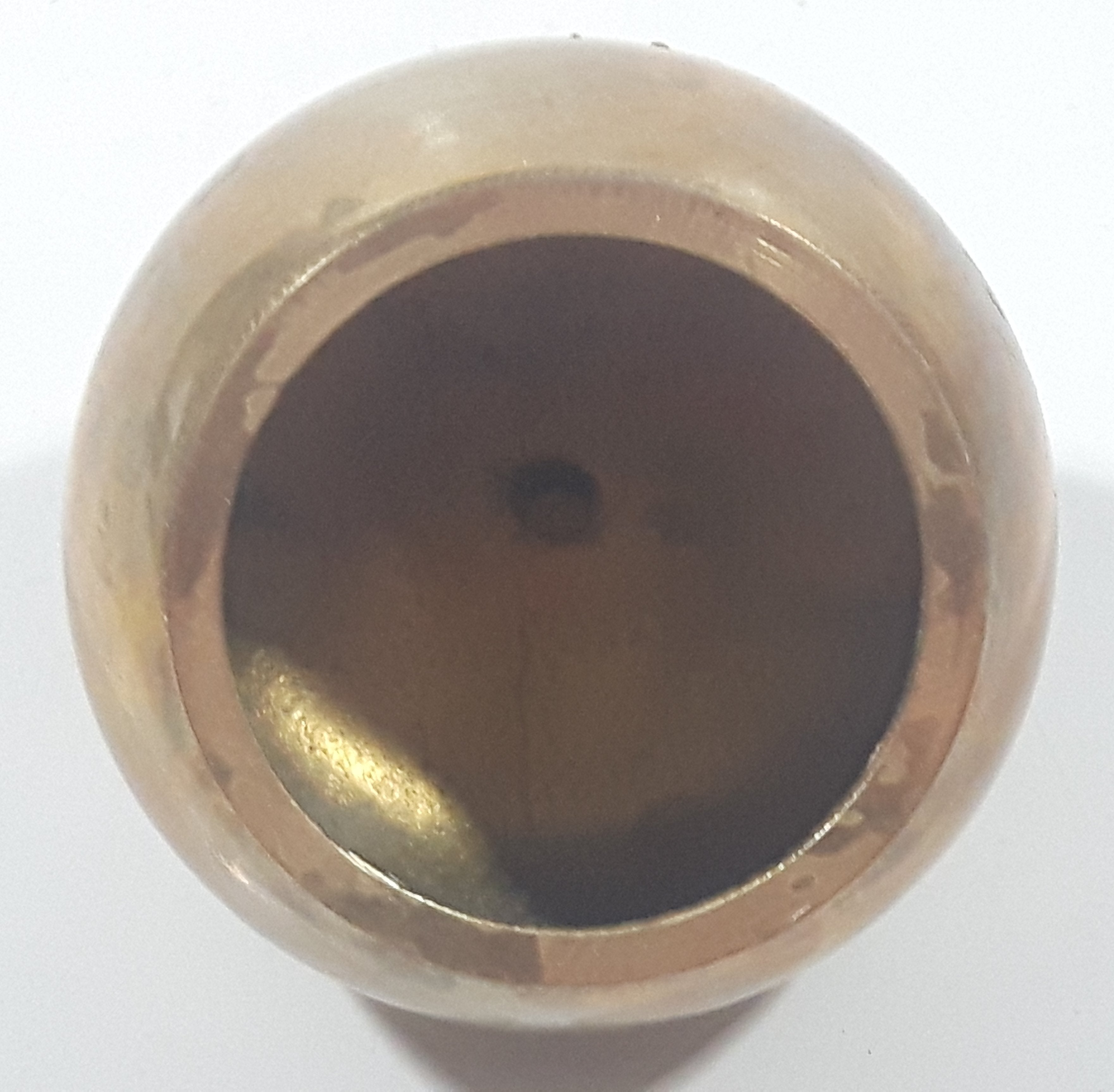 Vintage Brass Metal 2 3/8" Tall Apple with Leaf 11