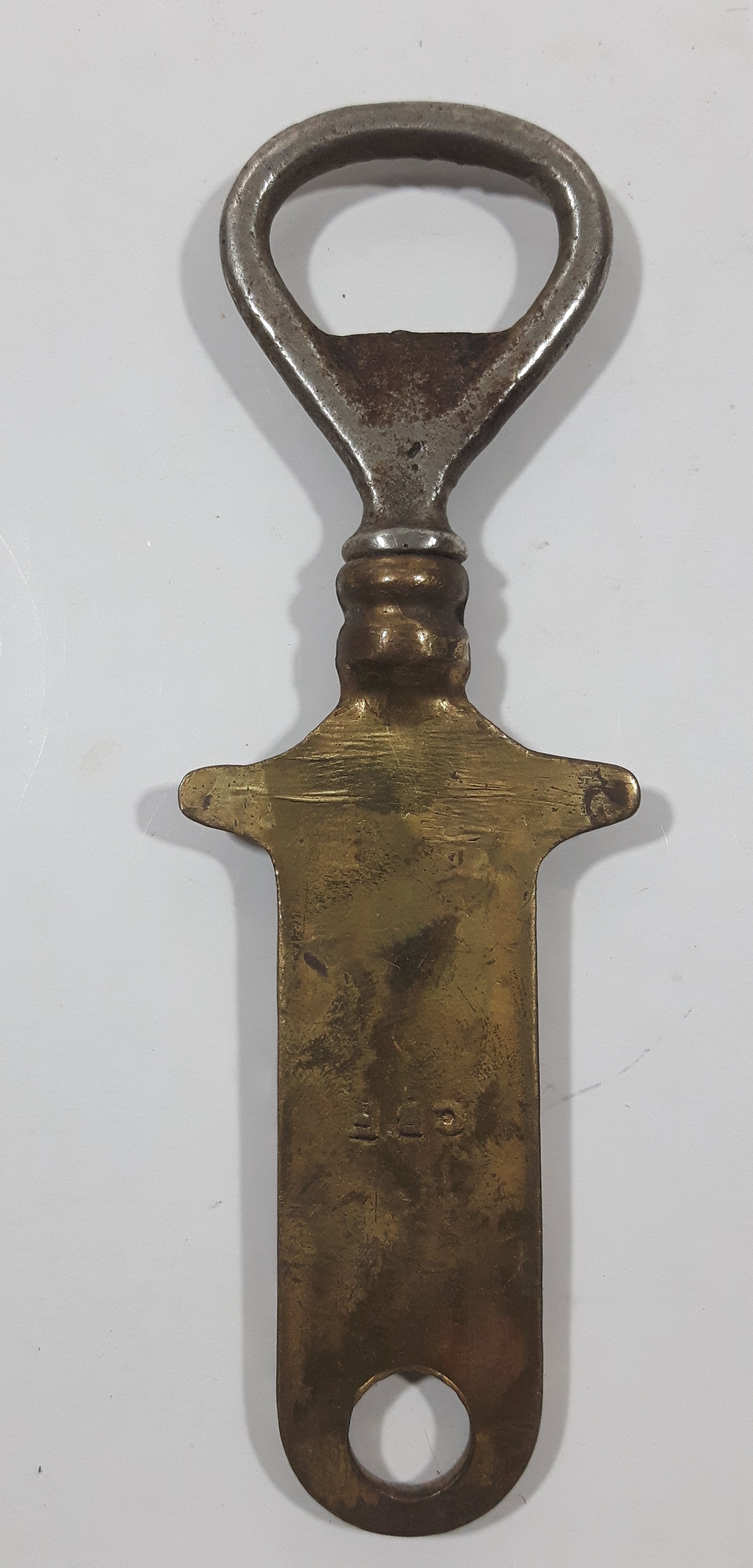 Antique 1930s GBF Shakespeare Reading From Balcony English Brass Metal Bottle Opener 8