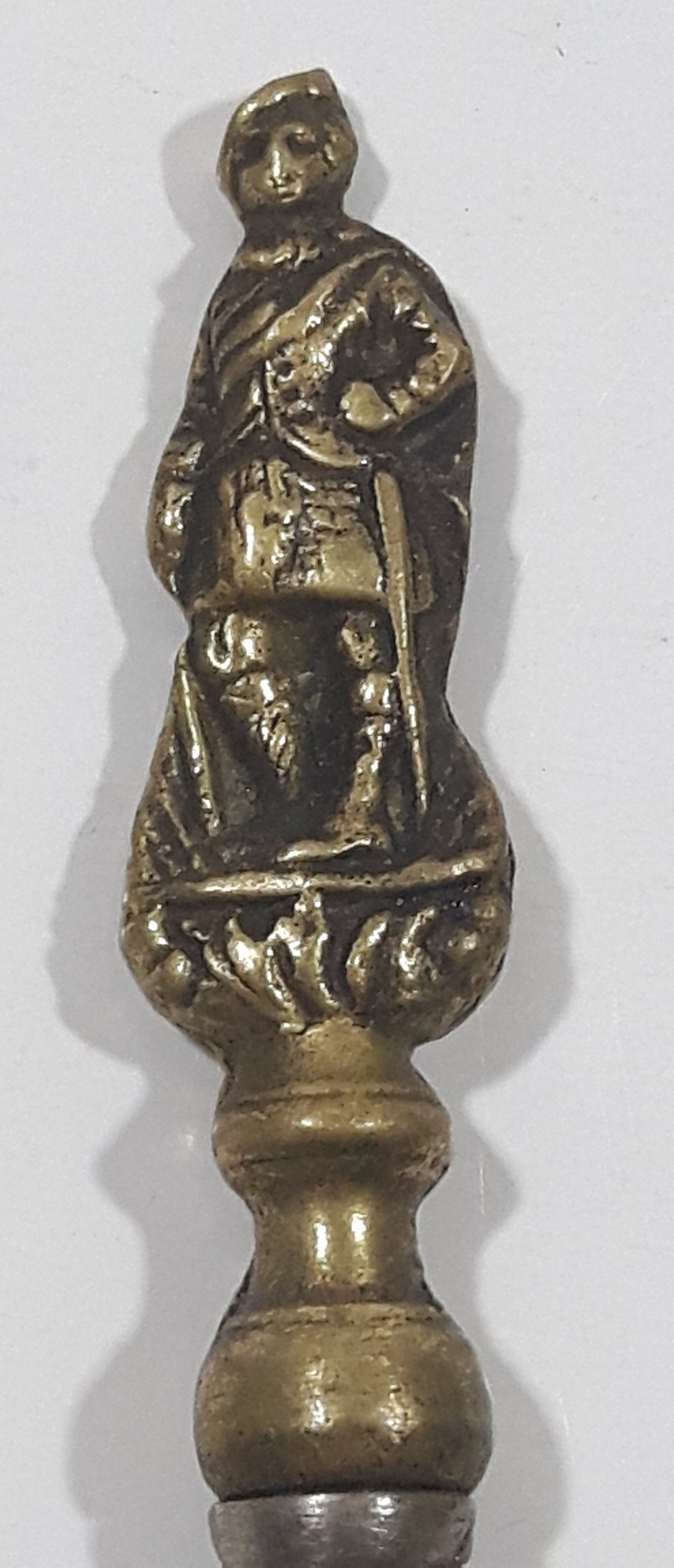 Antique Peerage Man Figural Brass Metal Bottle Opener Made in England Pat No. 466444 Pat No. 812222 2