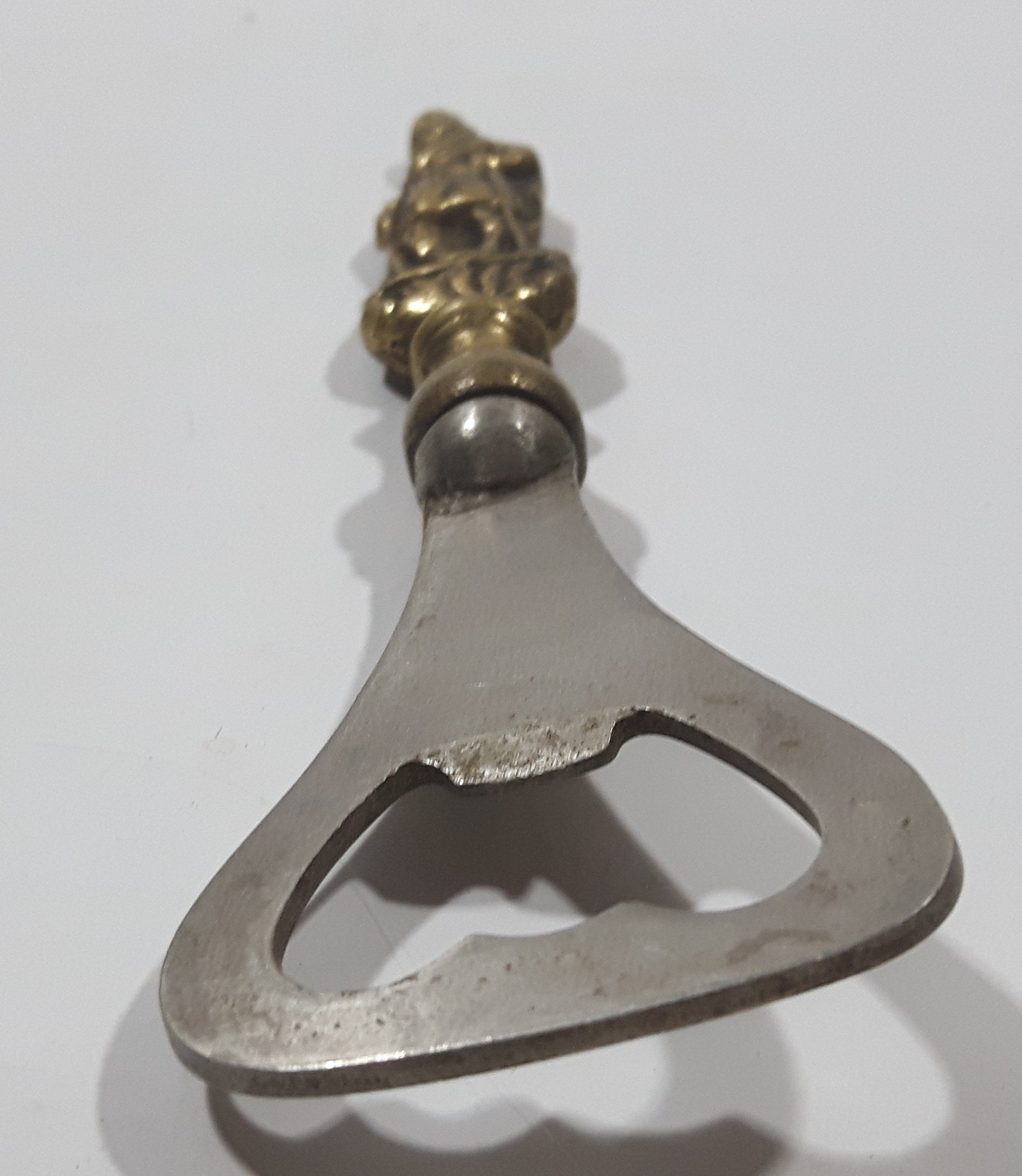 Antique Peerage Man Figural Brass Metal Bottle Opener Made in England Pat No. 466444 Pat No. 812222 4