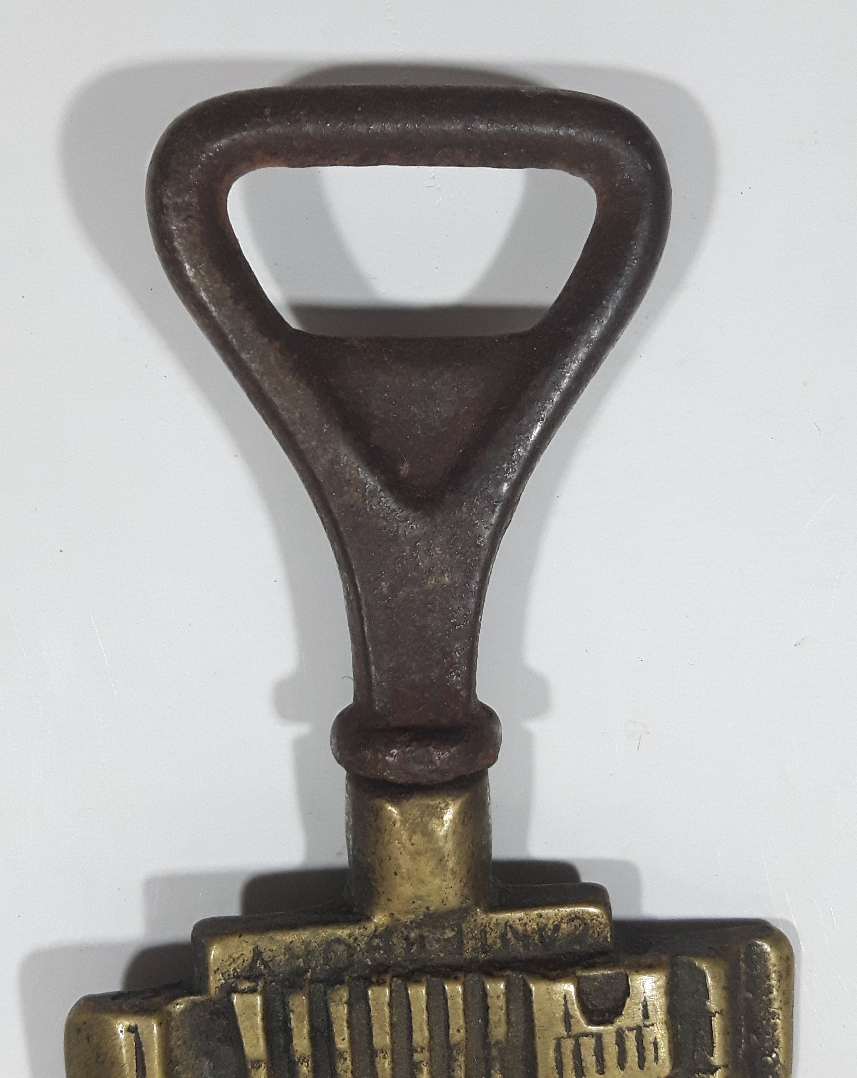 Antique Canterbury Castle Brass Metal Bottle Opener Made in England 3