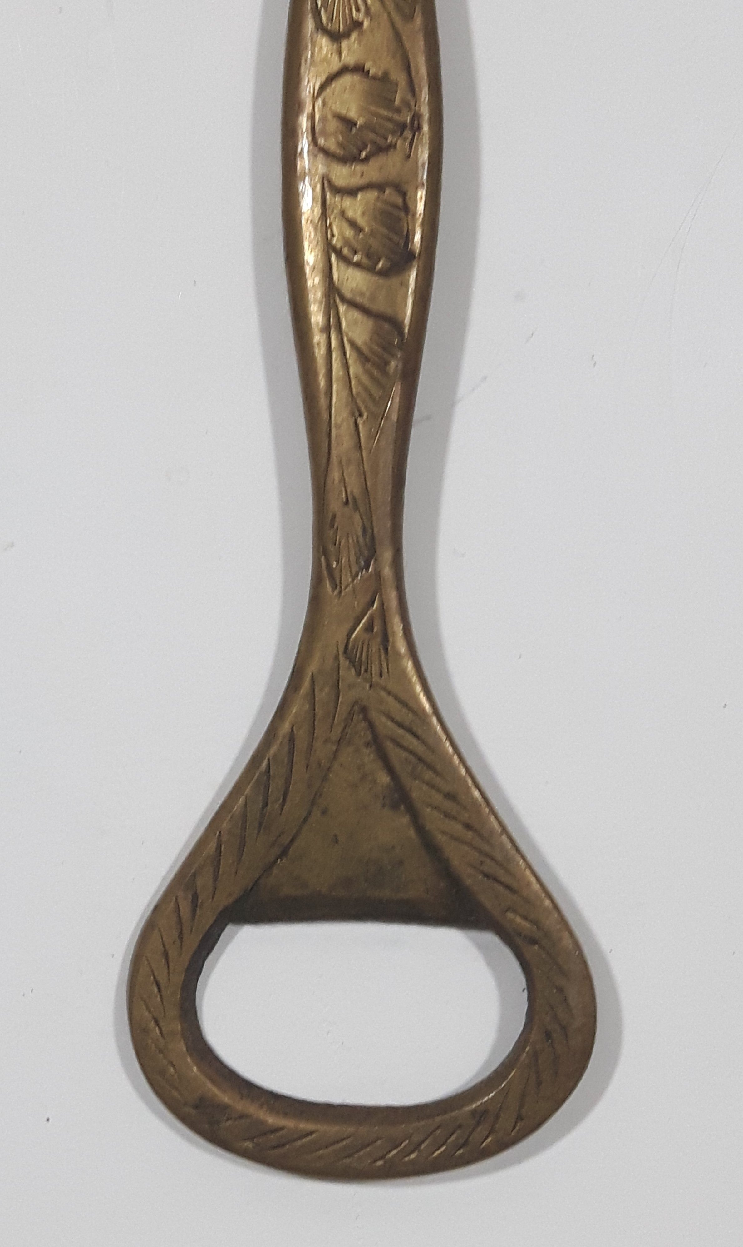 Antique Hammer Ice Pick Engraved Solid Brass Metal Bottle Opener 3