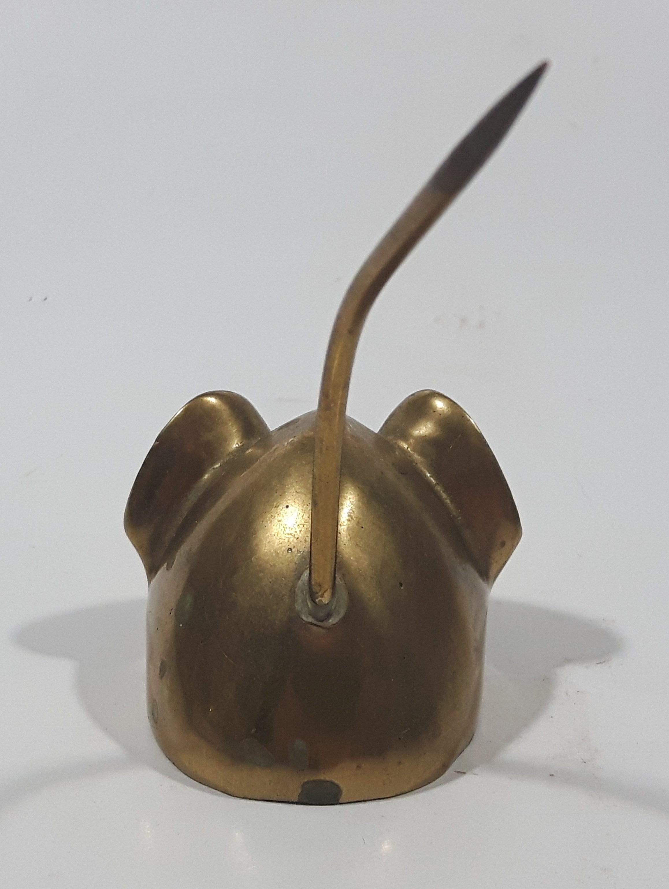 Vintage Brass Mouse Ring Holder Receipt Holder 7