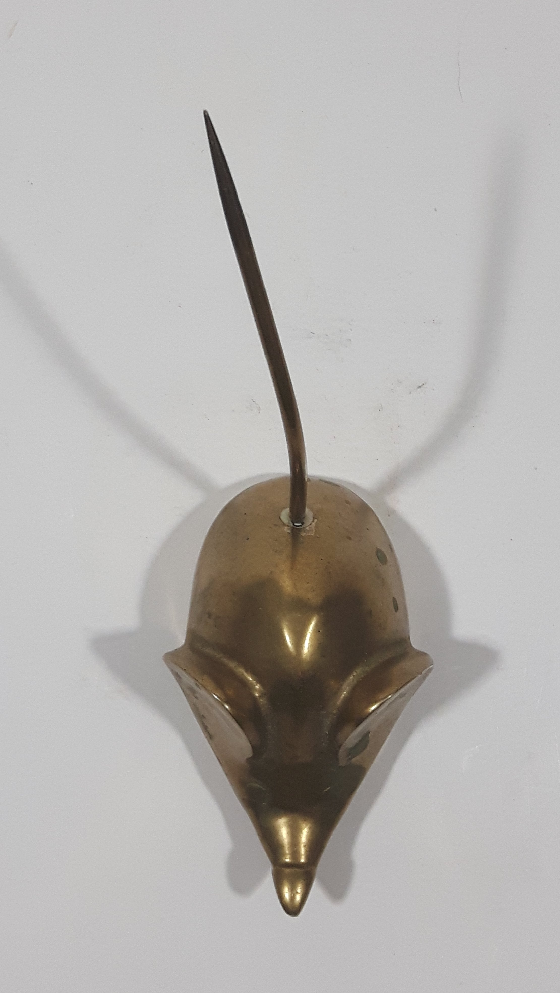 Vintage Brass Mouse Ring Holder Receipt Holder 9