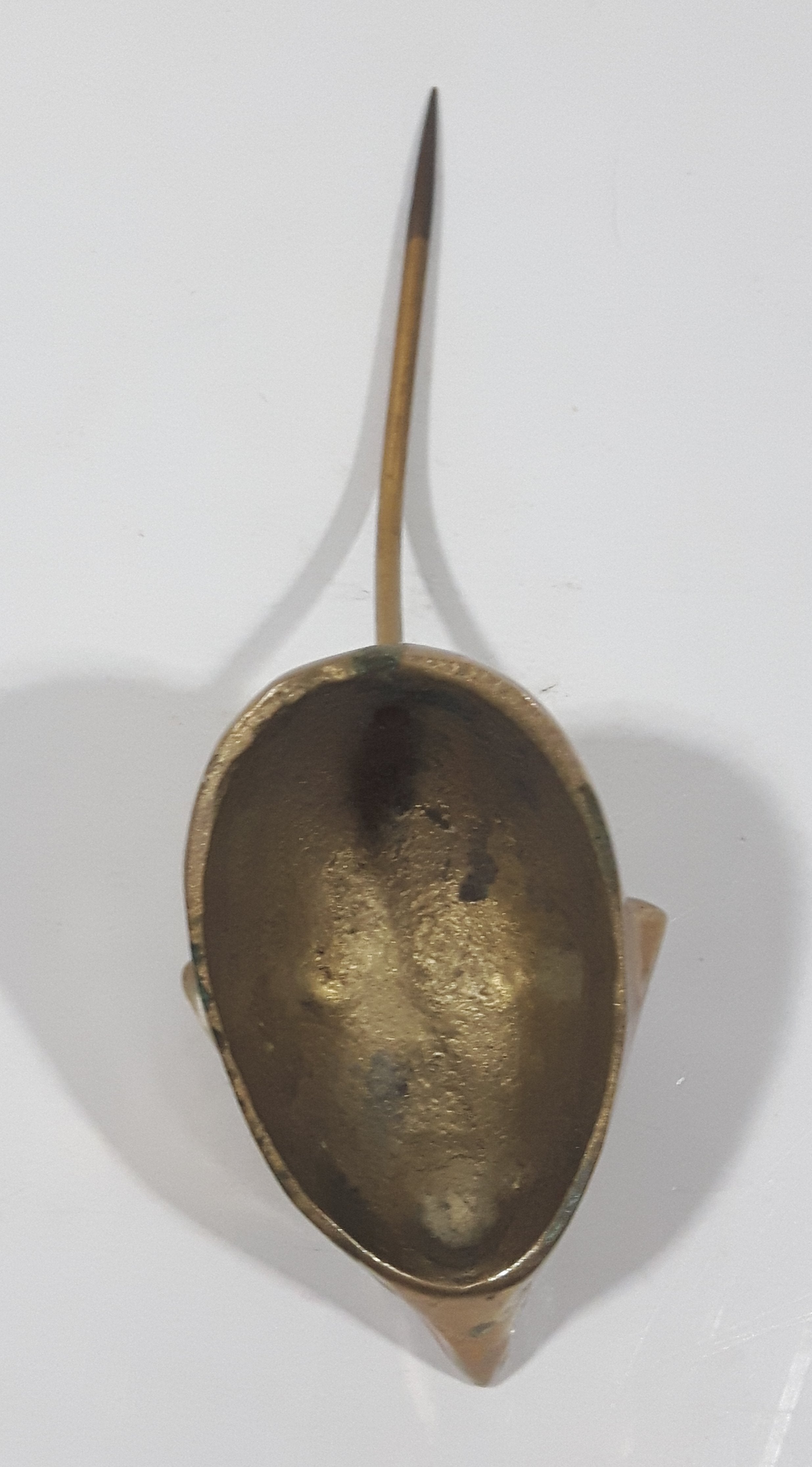 Vintage Brass Mouse Ring Holder Receipt Holder 10