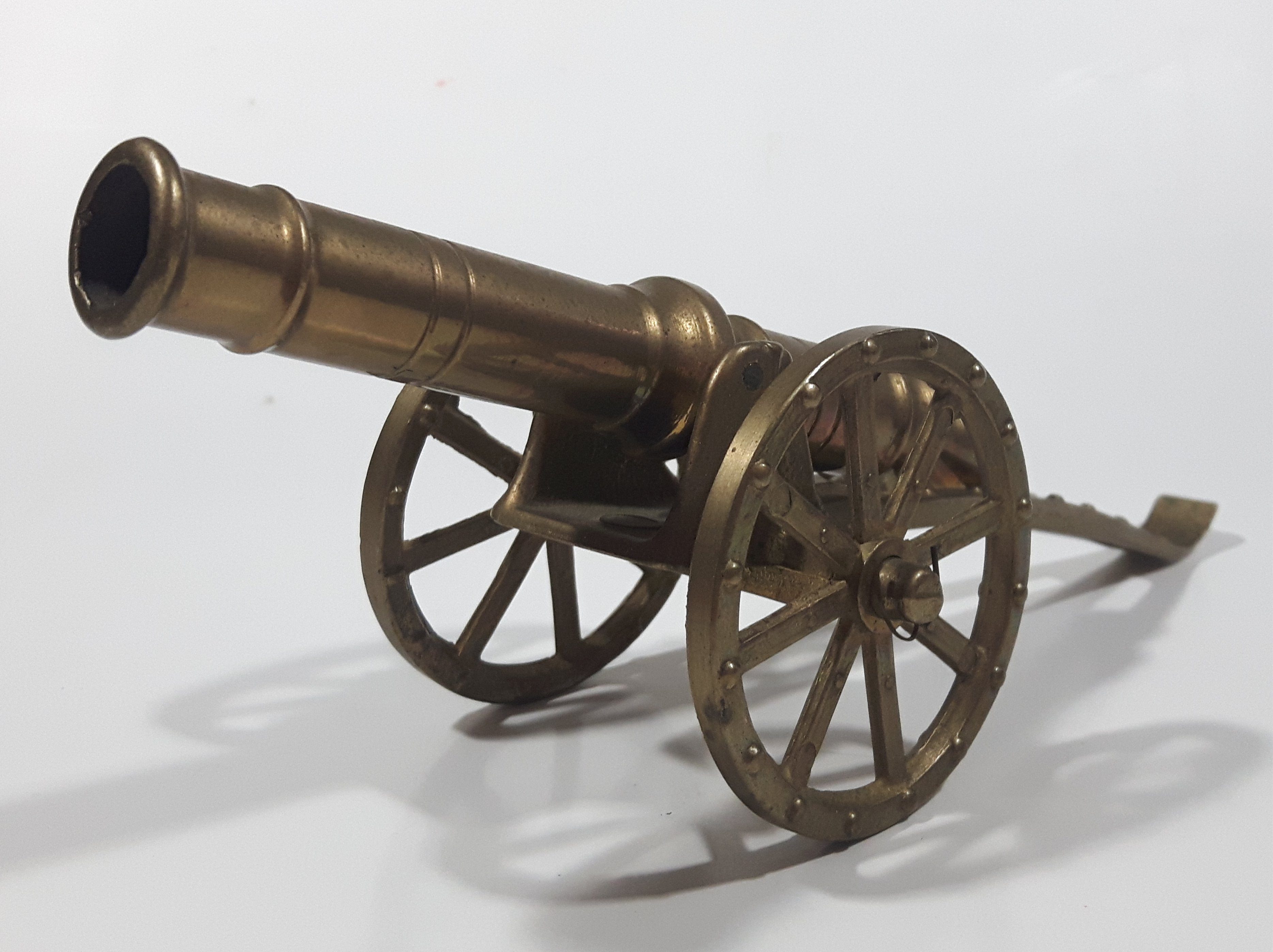 Vintage Civil War Style Field Cannon 9" Long Brass Model 3