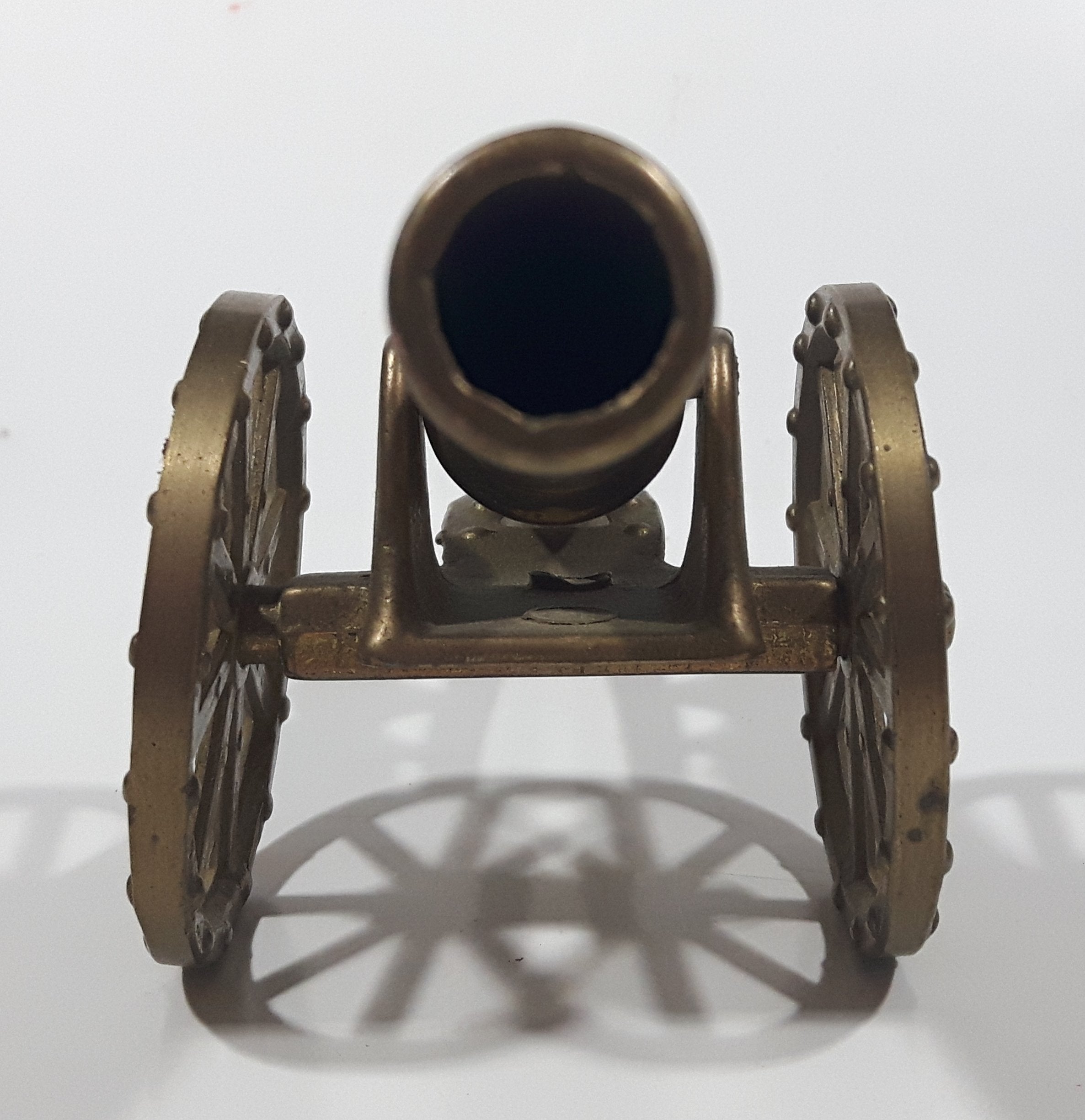 Vintage Civil War Style Field Cannon 9" Long Brass Model 4
