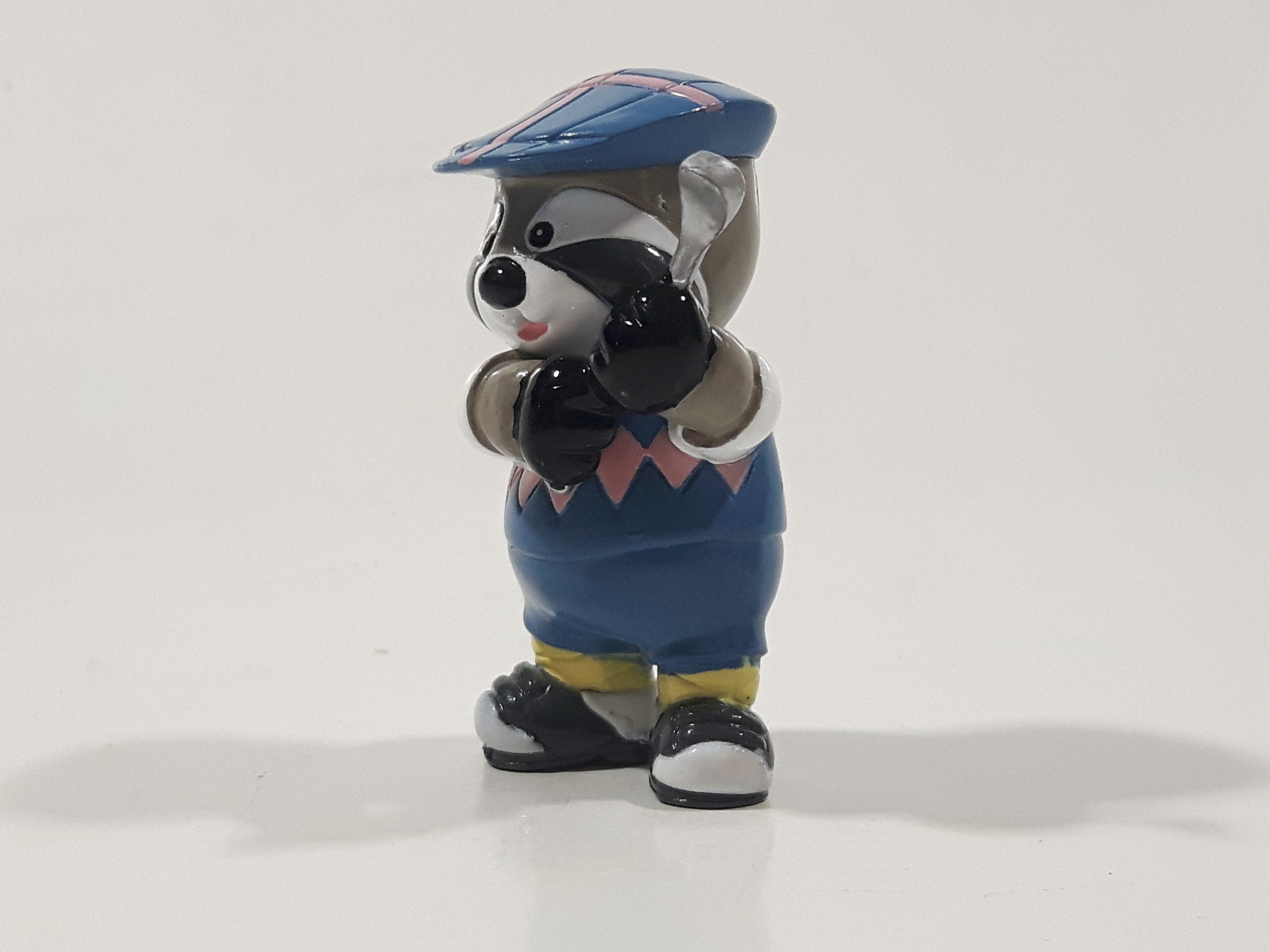 GANZ Webkinz Tee Time Raccoon Golfer 2" Tall PVC Toy Figure 2
