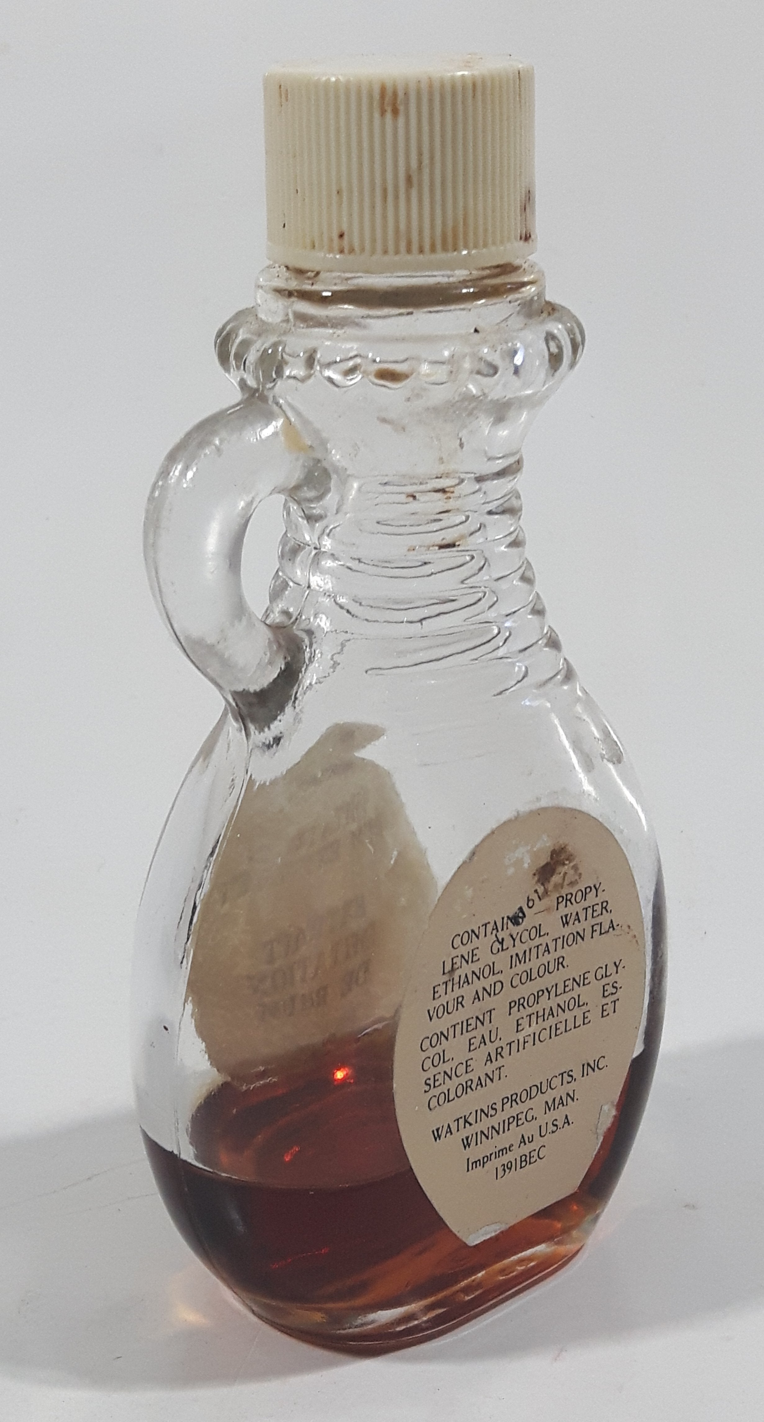 Vintage Empress Imitation Rum Extract 60 mL 4 1/2" Tall Glass Spice Jar 4