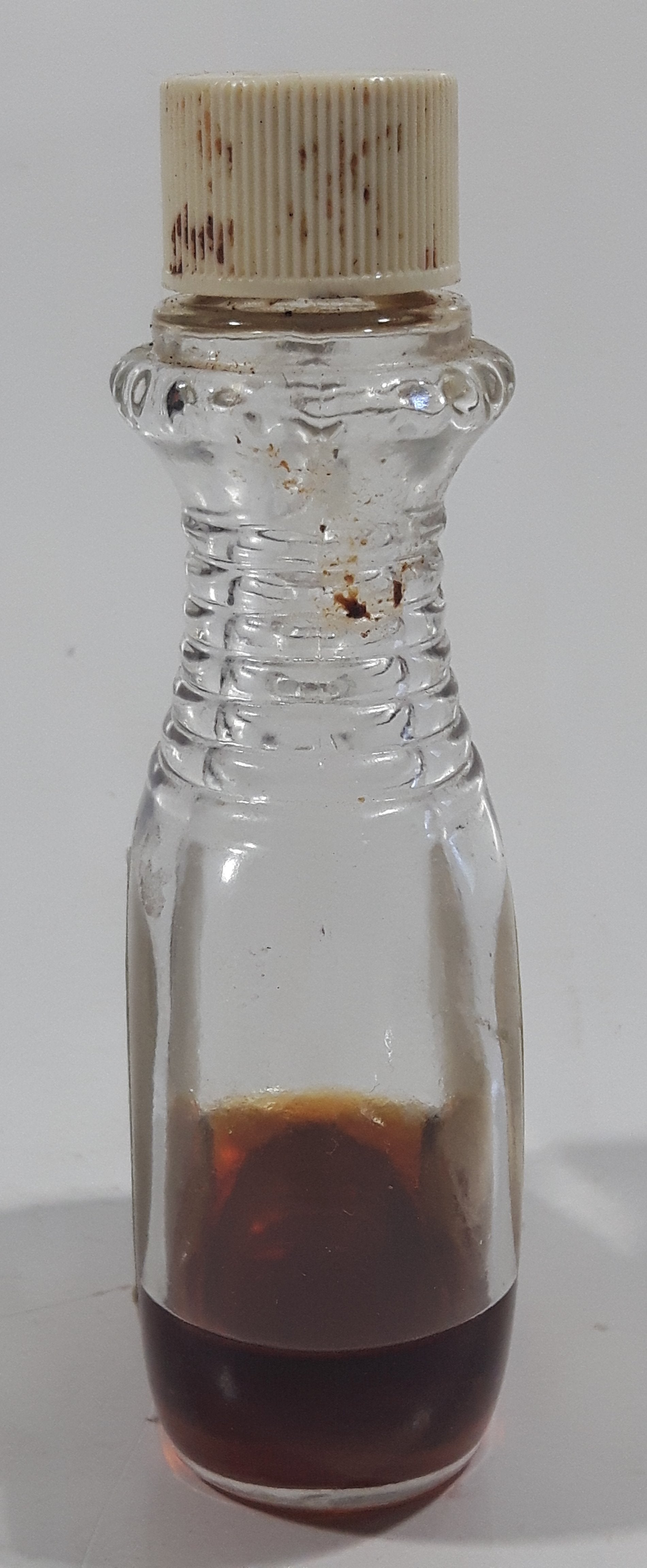 Vintage Empress Imitation Rum Extract 60 mL 4 1/2" Tall Glass Spice Jar 7